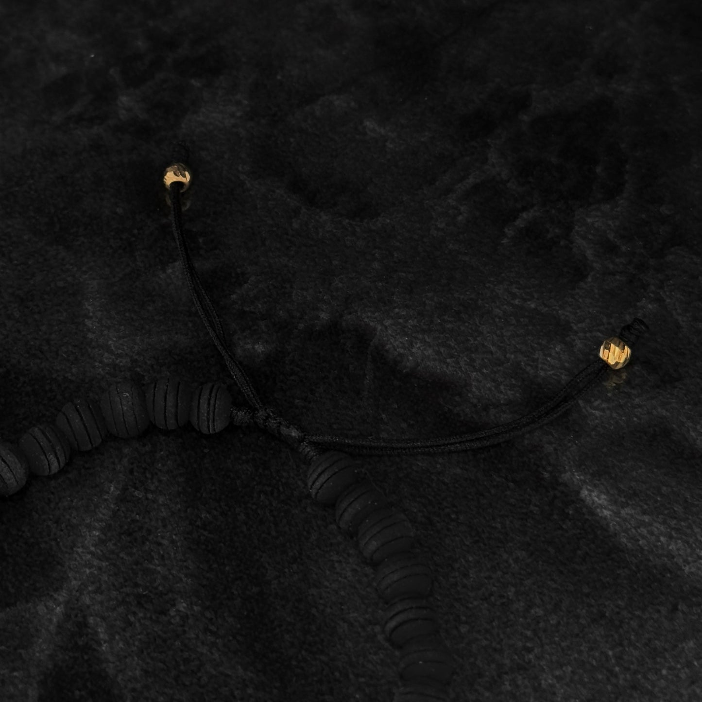 Woven Bracelet / 18K Gold Balls