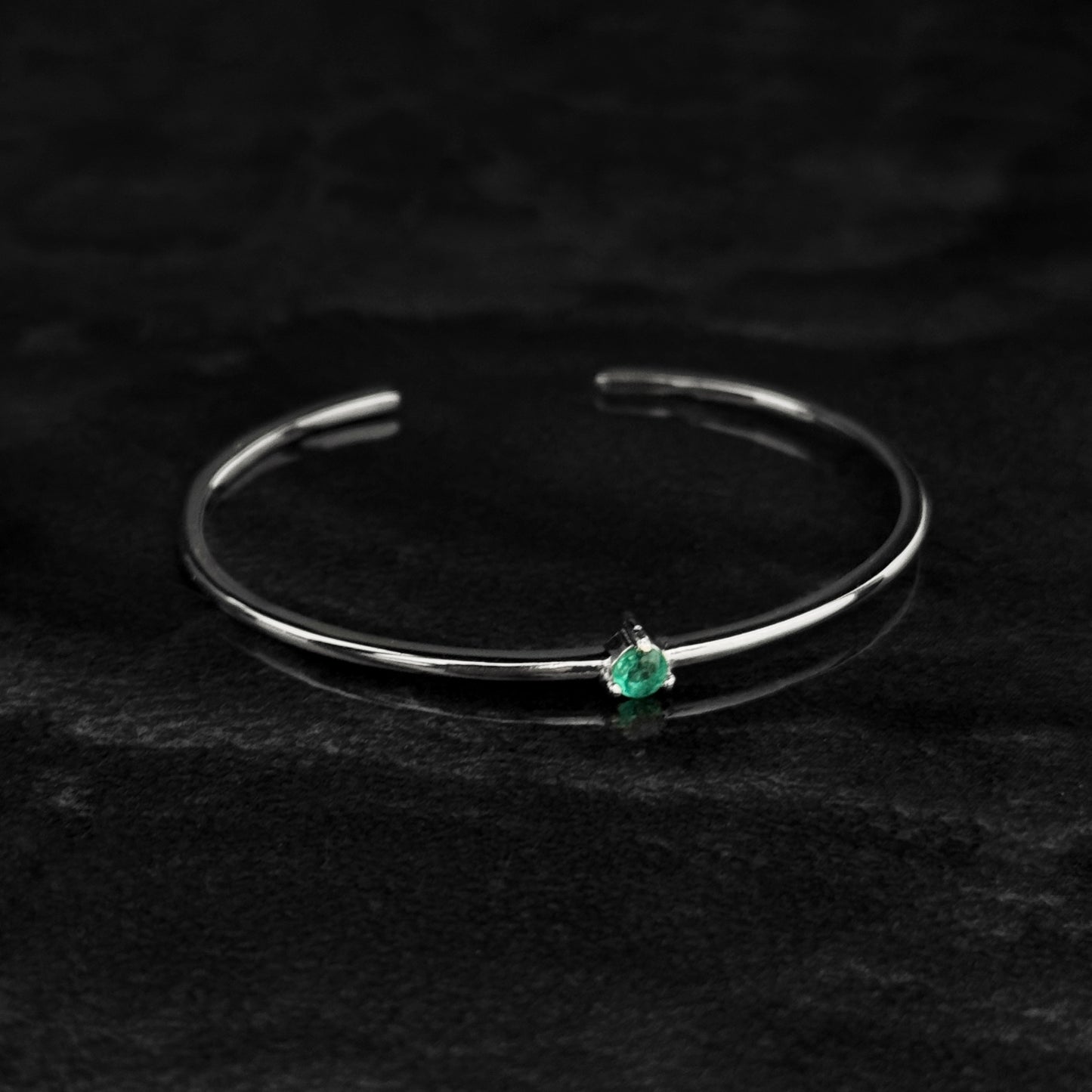 Brazalete Exclusivo / Esmeralda Colombiana / Plata 925