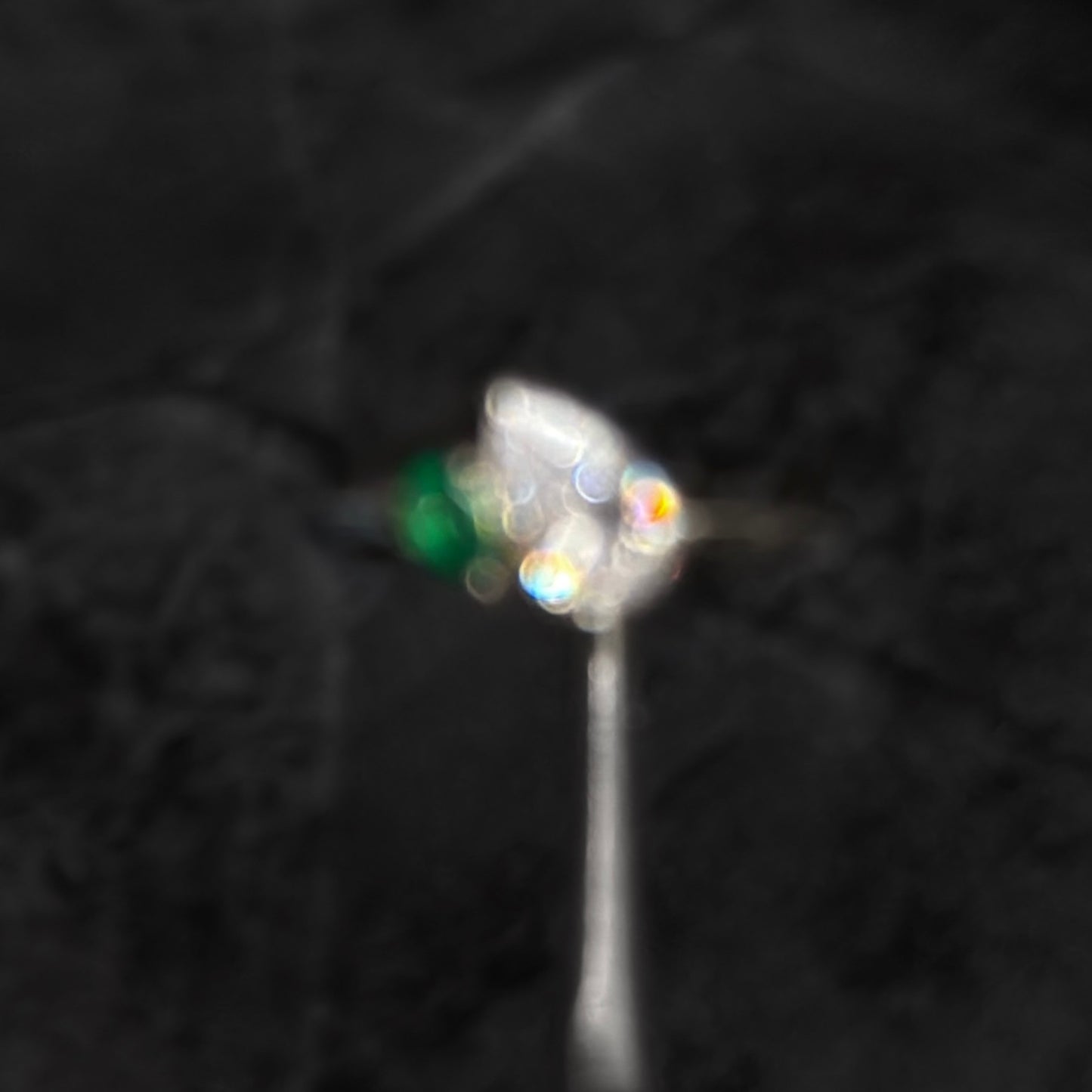 Anillo de Lujo #6 / Esmeralda Colombiana / Plata 925
