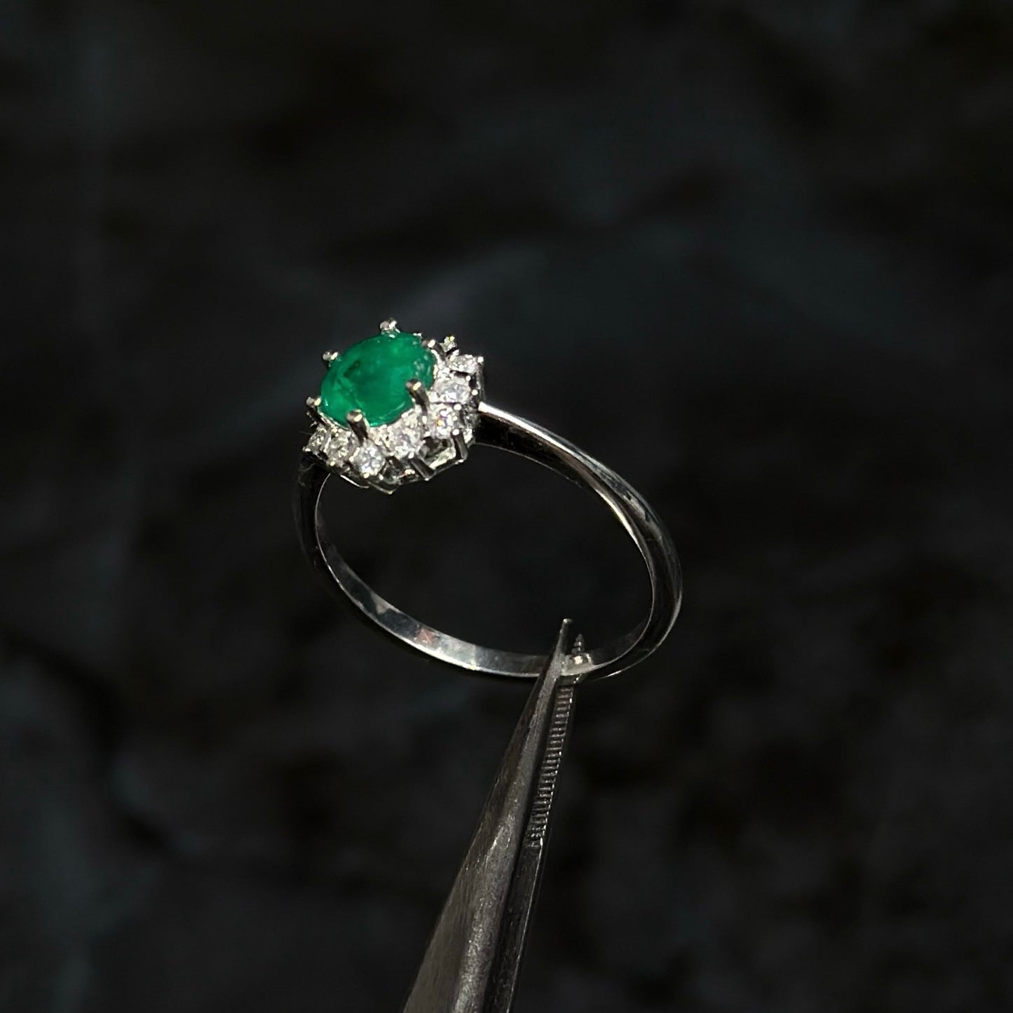 Anillo de Lujo #6 / Esmeralda / Plata 925