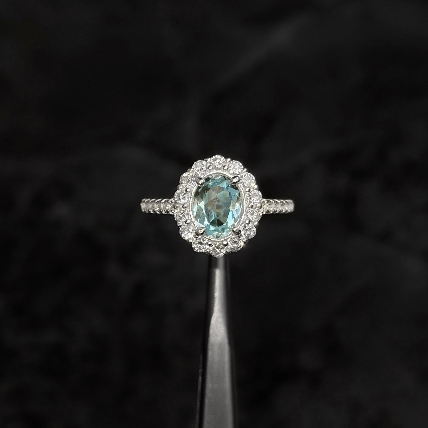 Anillo de Lujo #7 / Topacio Natural / Plata 925
