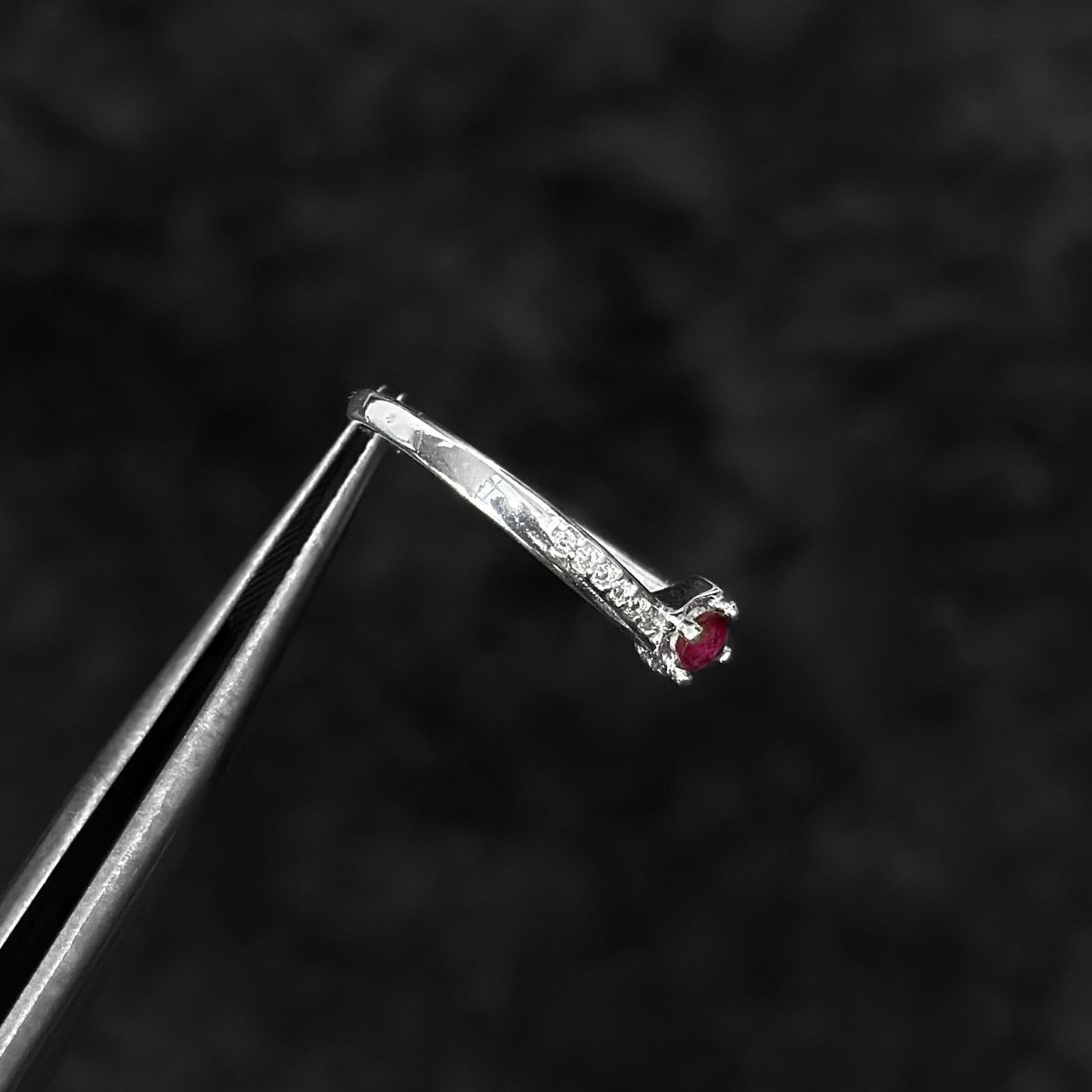 Anillo de Lujo #7 / Rubí Certificado / Plata 925