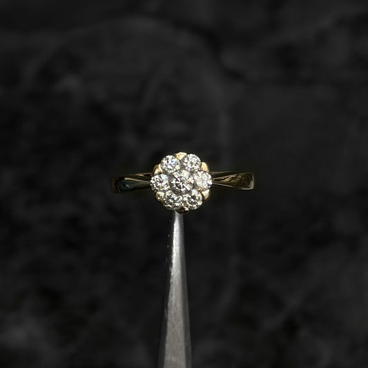 High Jewelry Ring / 18K Gold / Natural Diamonds