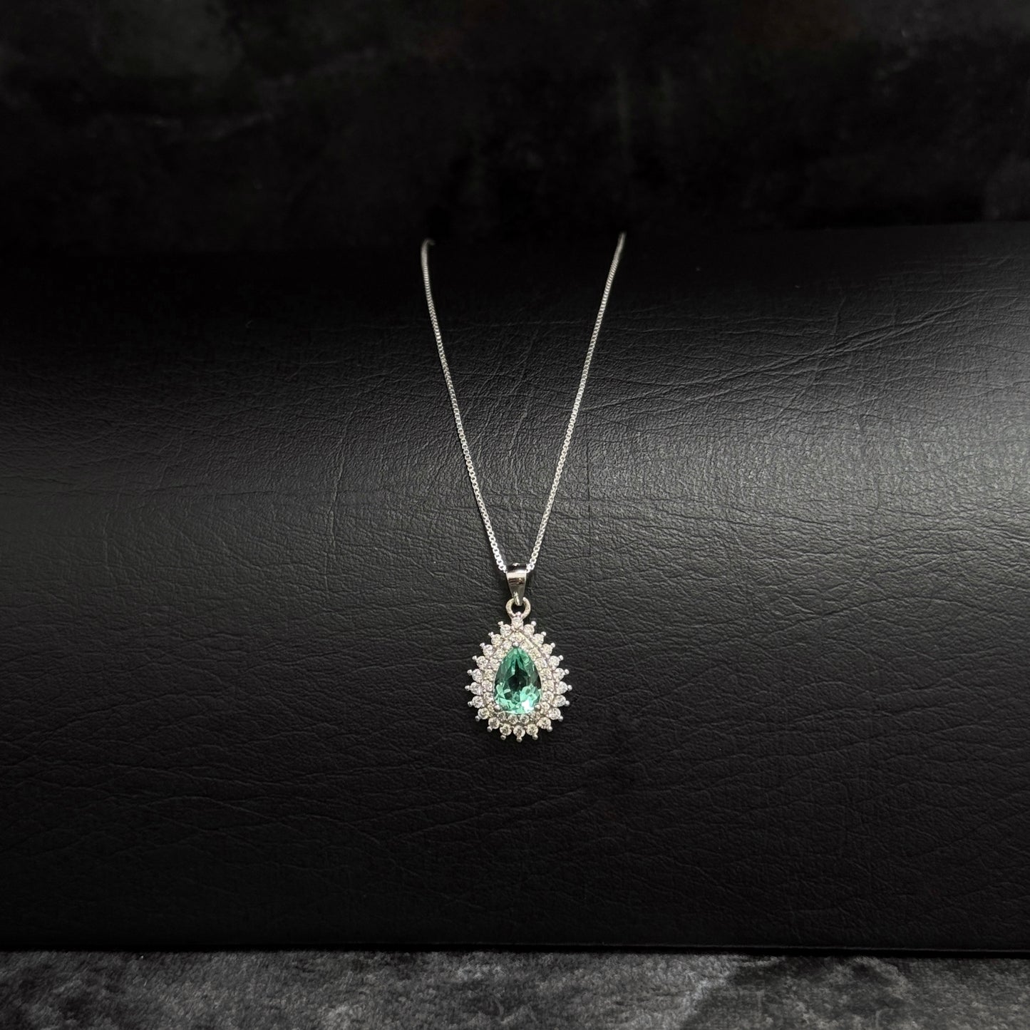 Cadena Veneciana / Dije Esmeralda / Plata 925