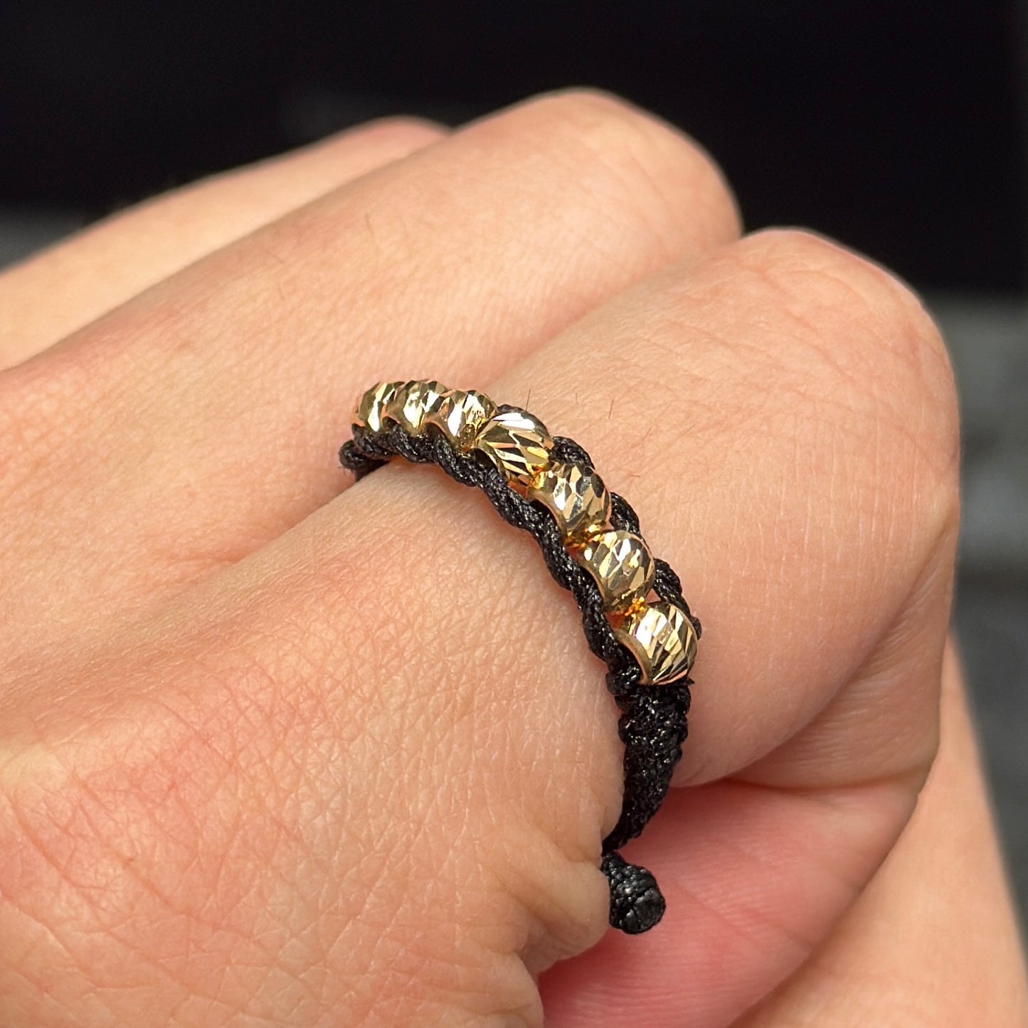 Anillo Tejido de Lujo / Oro 18K