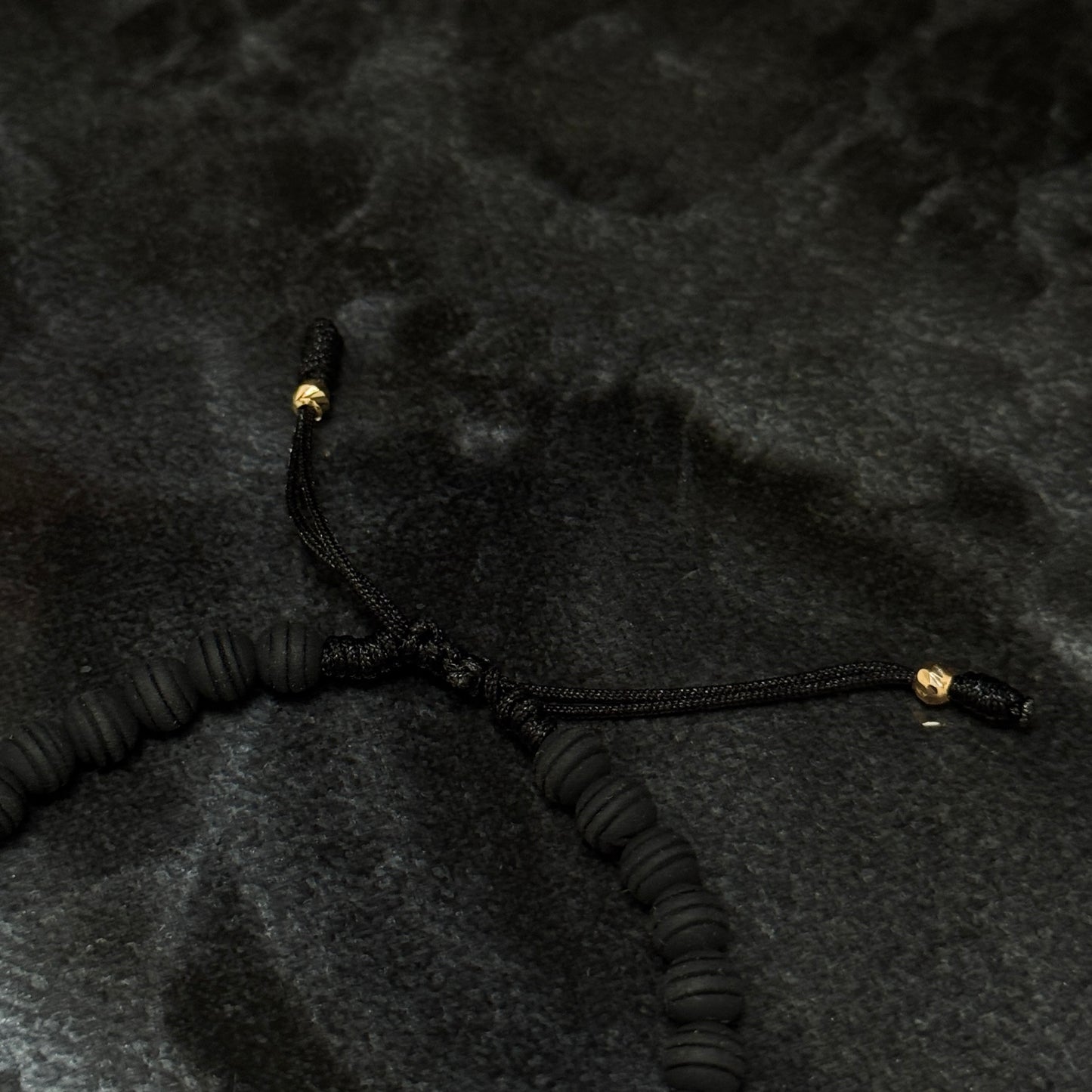 Woven Bracelet / 18K Gold Balls