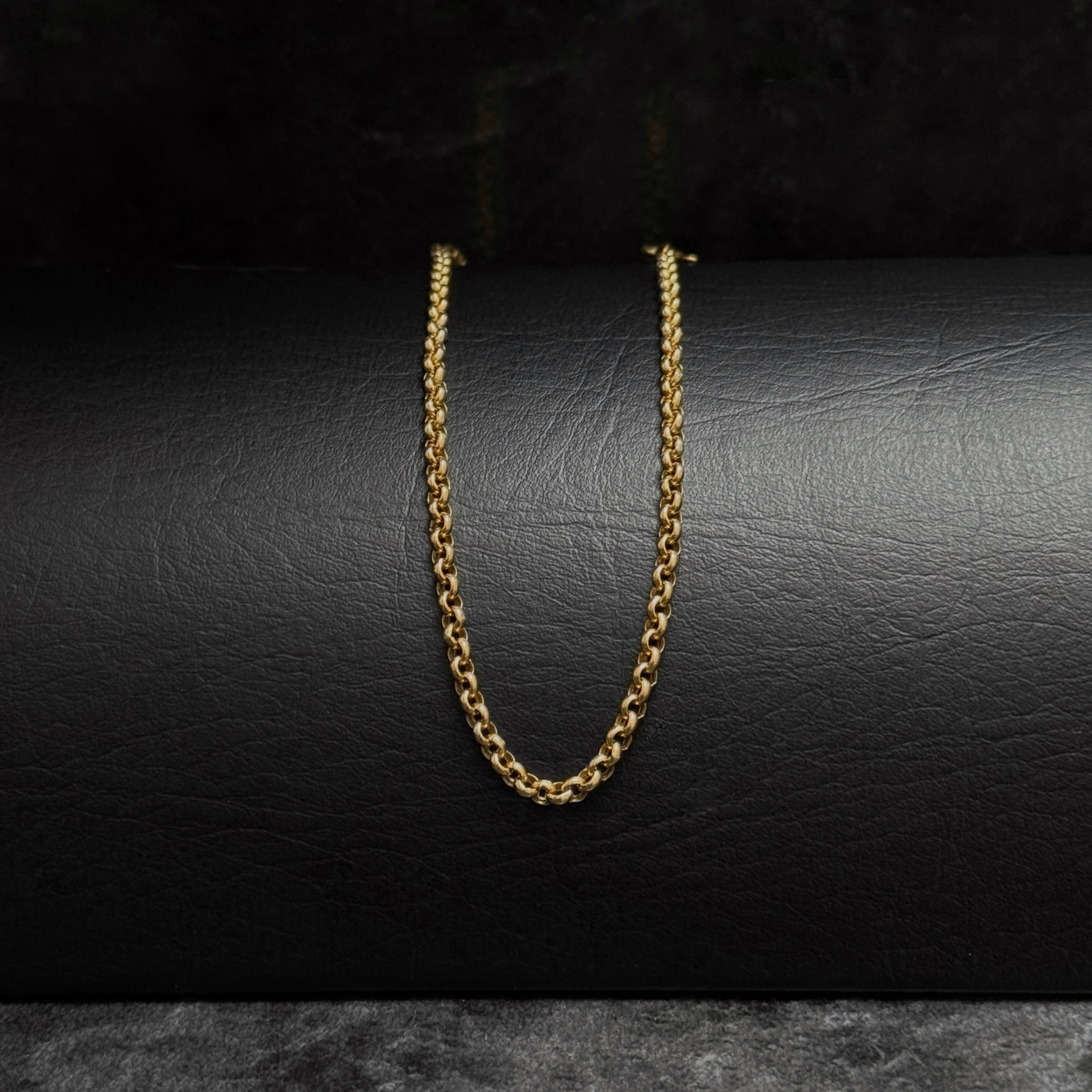 Catena Unisex In Oro Giallo 9 Kt Maglia Groumette Lunghezza 50 Cm Cappagli Gioielli 162735 - Foto 8