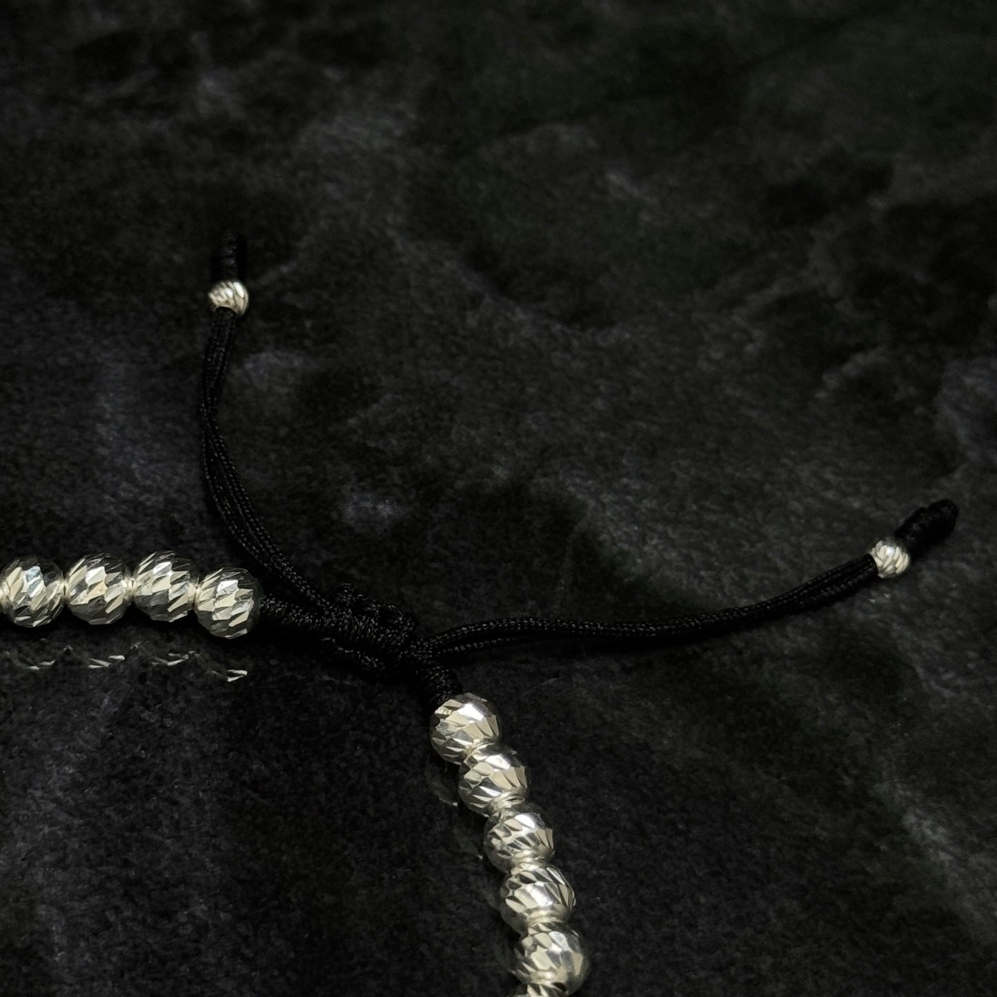 Lucky Clover Bracelet / Black / 925 Silver