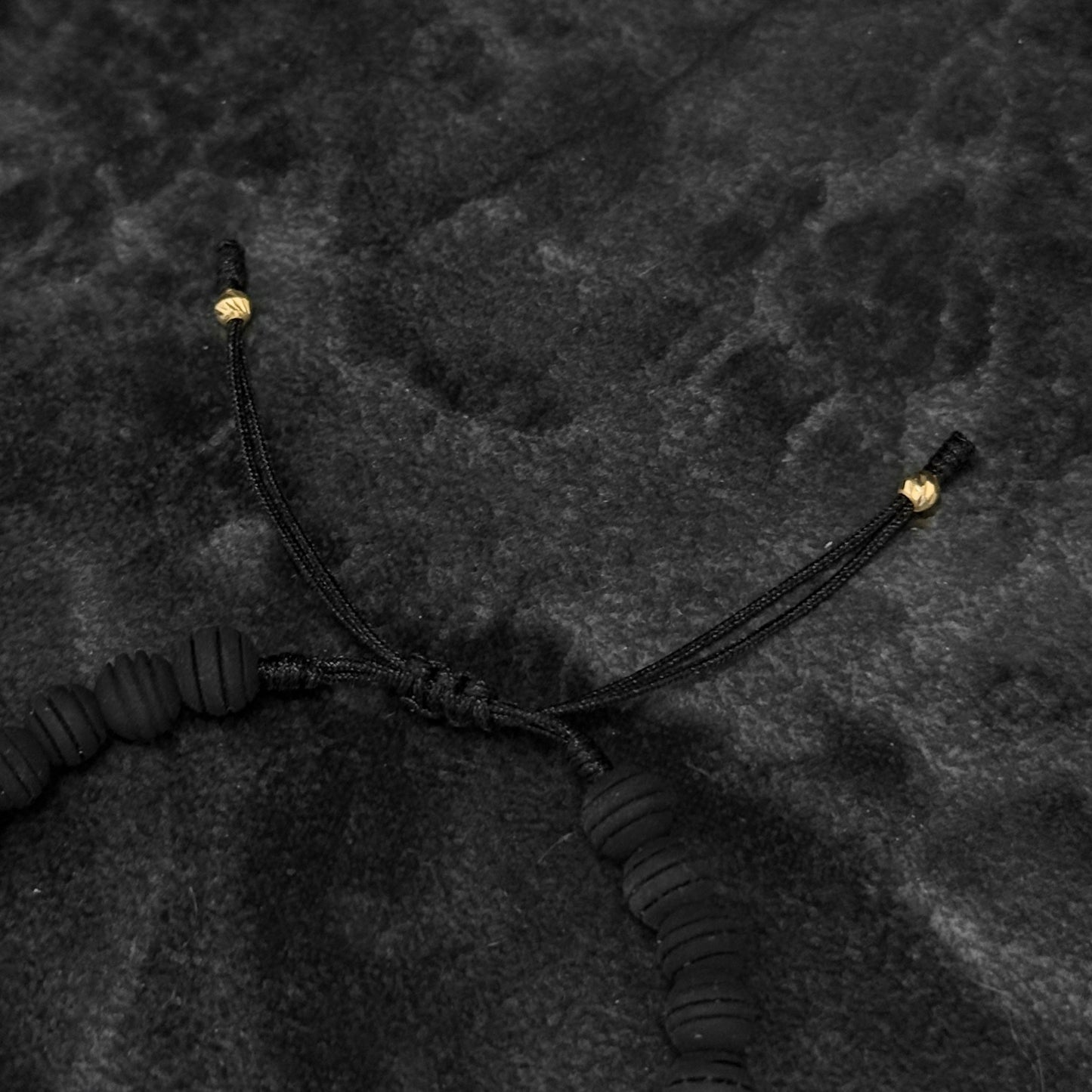 Pulsera Tejida Exclusiva / Tubo & Balines Oro 18K