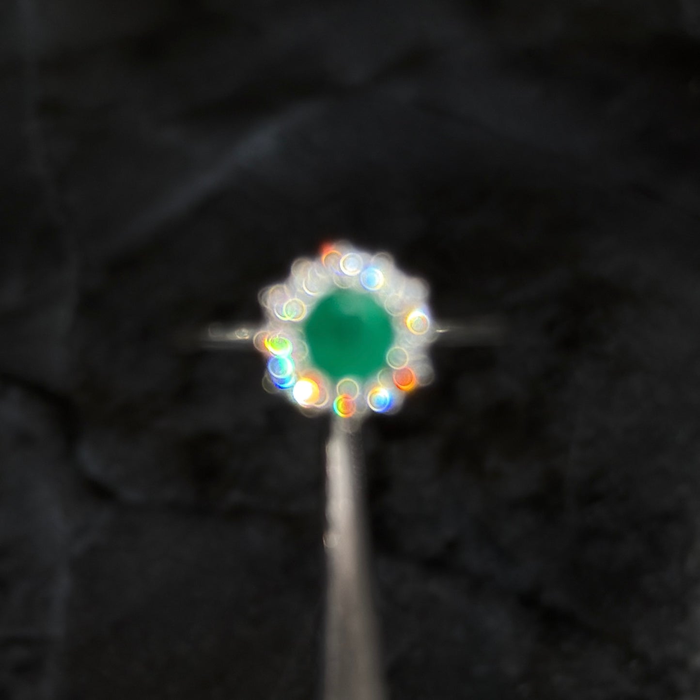 Anillo de Lujo #6 / Esmeralda / Plata 925