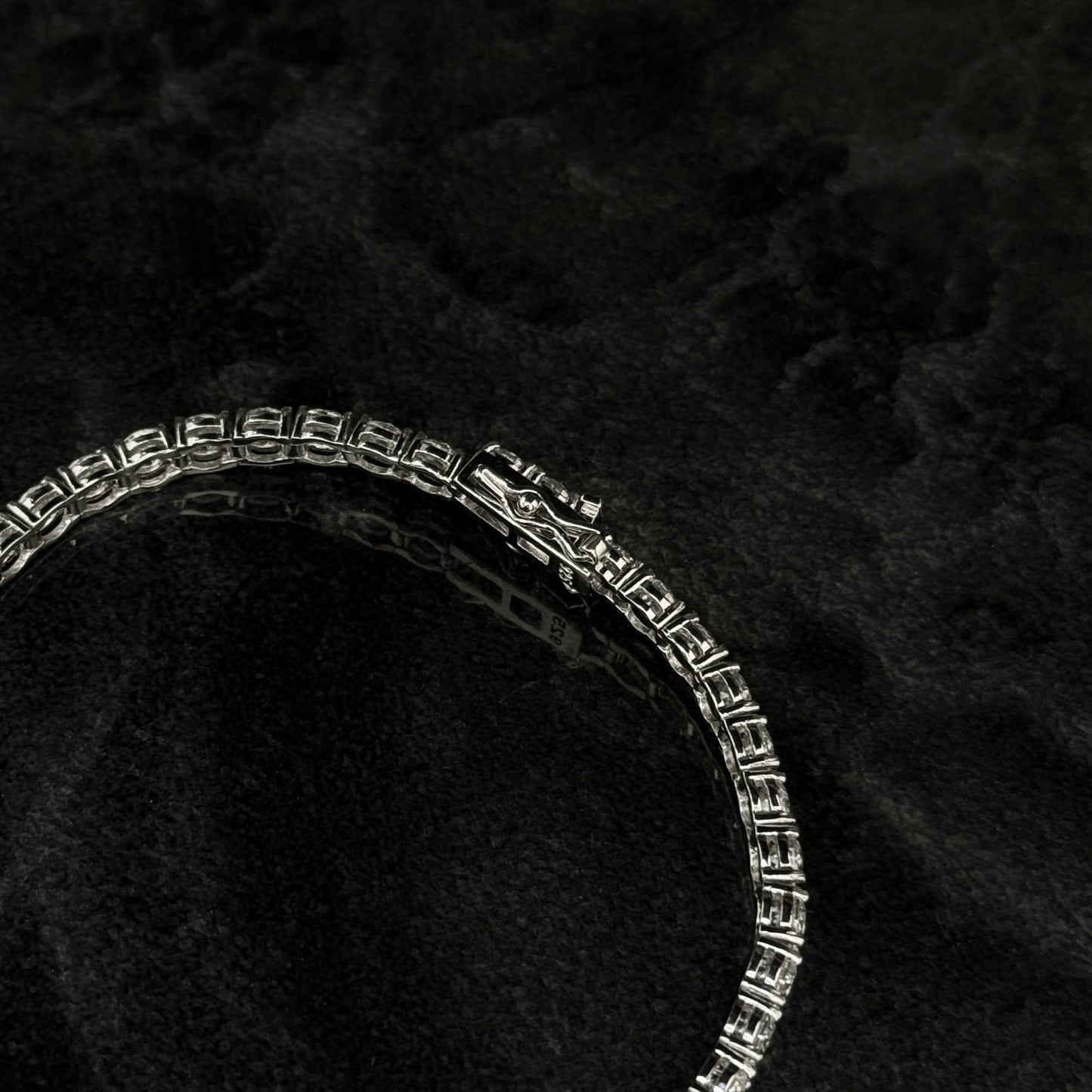 Pulsera Tenis 4mm / Moissanitas / Esmeralda / Plata 925
