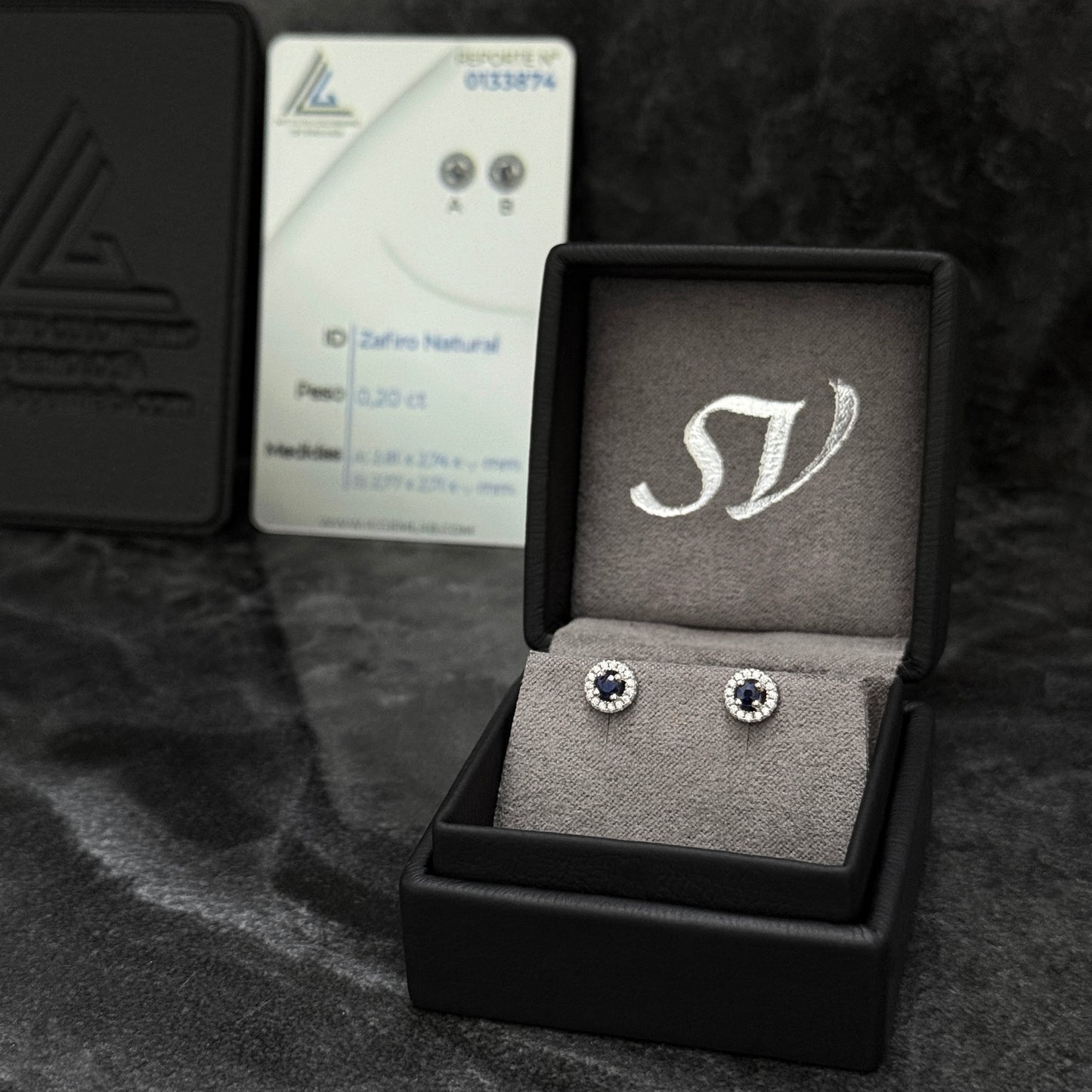 Topos Exclusivos / Zafiros Azules / Plata 925