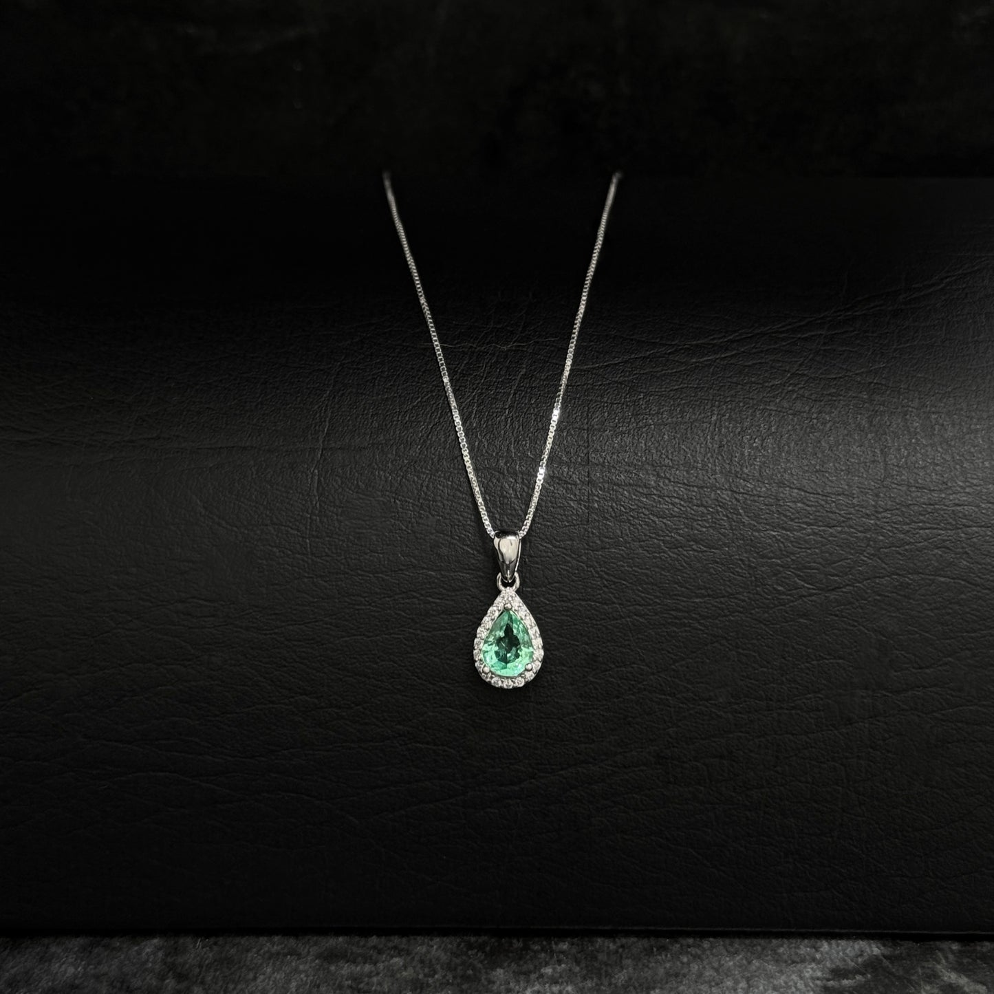 Cadena Veneciana / Dije Esmeralda / Plata 925