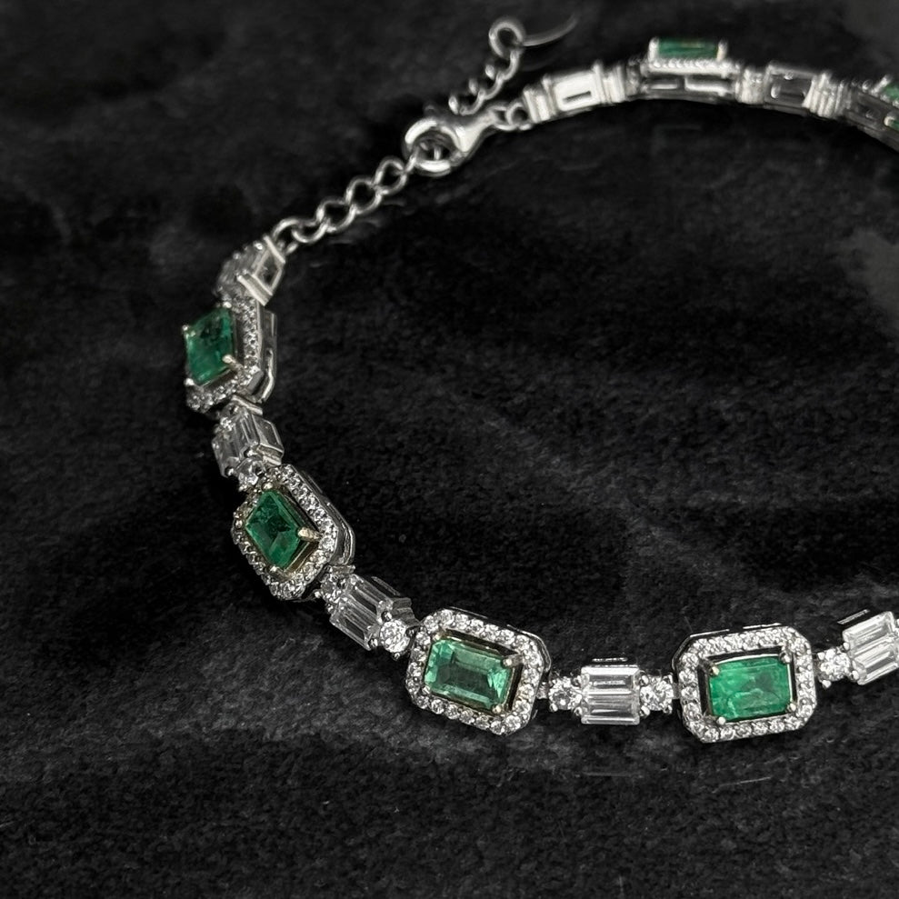 Pulso Exclusivo / Esmeraldas / Plata 925