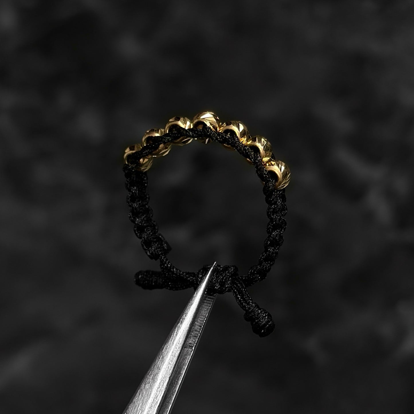 Anillo Tejido de Lujo / Oro 18K