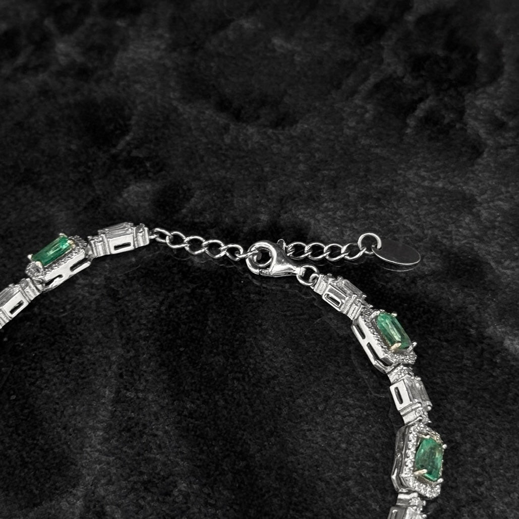 Pulso Exclusivo / Esmeraldas / Plata 925