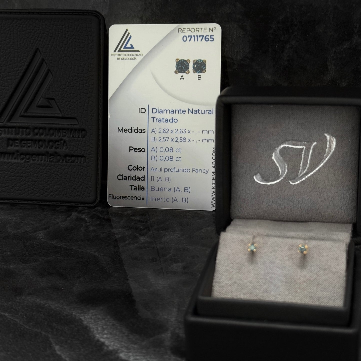 Topos de Lujo / Diamantes Azules Certificados / Oro 18K