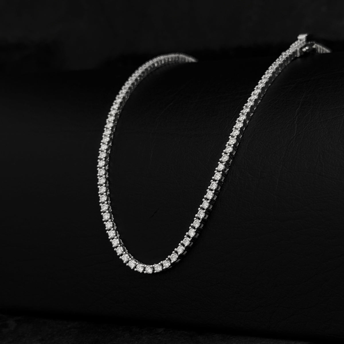 Cadena Tenis 2mm / Moissanitas / Plata 925