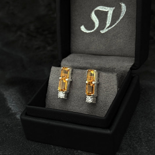 Topos High Jewelry / Citrines / Lab Moissanites / 925 Silver