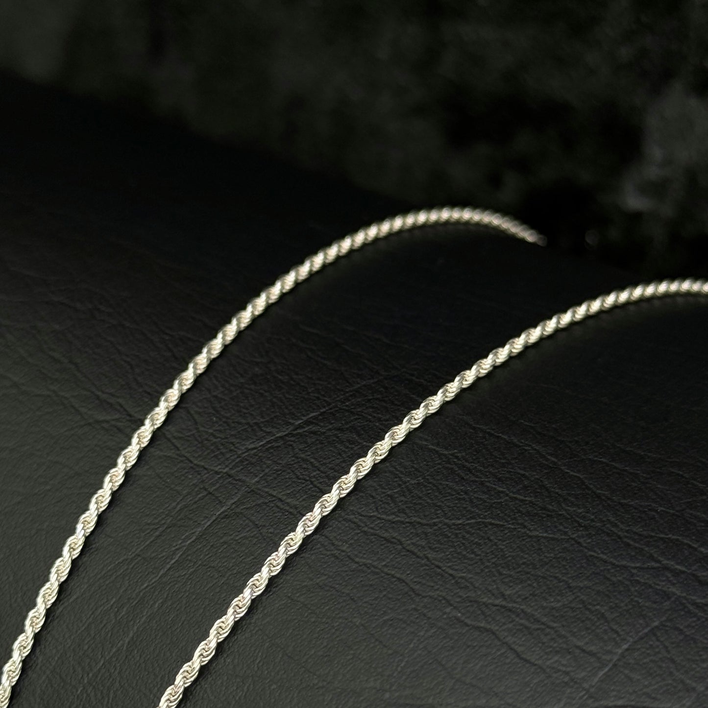 60cm Chain / Diamond Pendant / 925 Silver