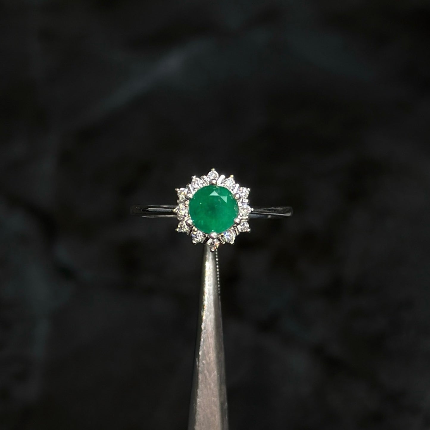 Anillo de Lujo #6 / Esmeralda / Plata 925