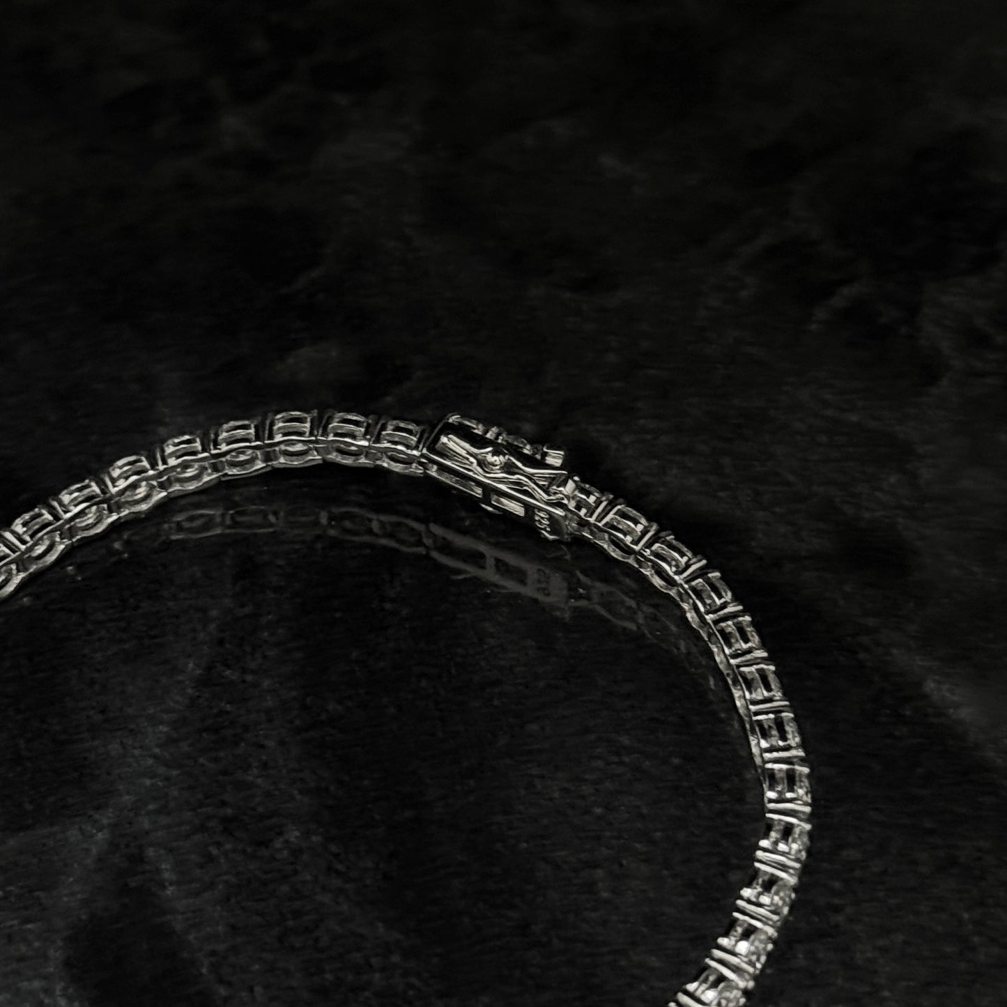Pulsera Tenis 4mm / Moissanitas / Plata 925