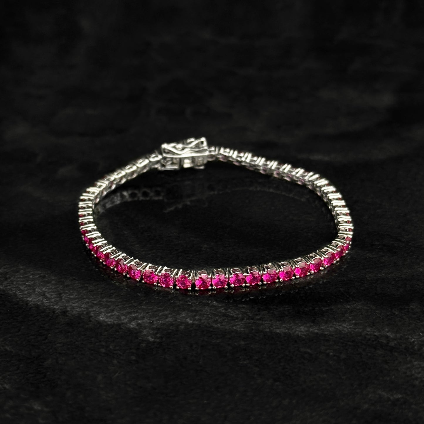 Pulsera Tenis Exclusiva 3mm / Circones Lab / Plata 925