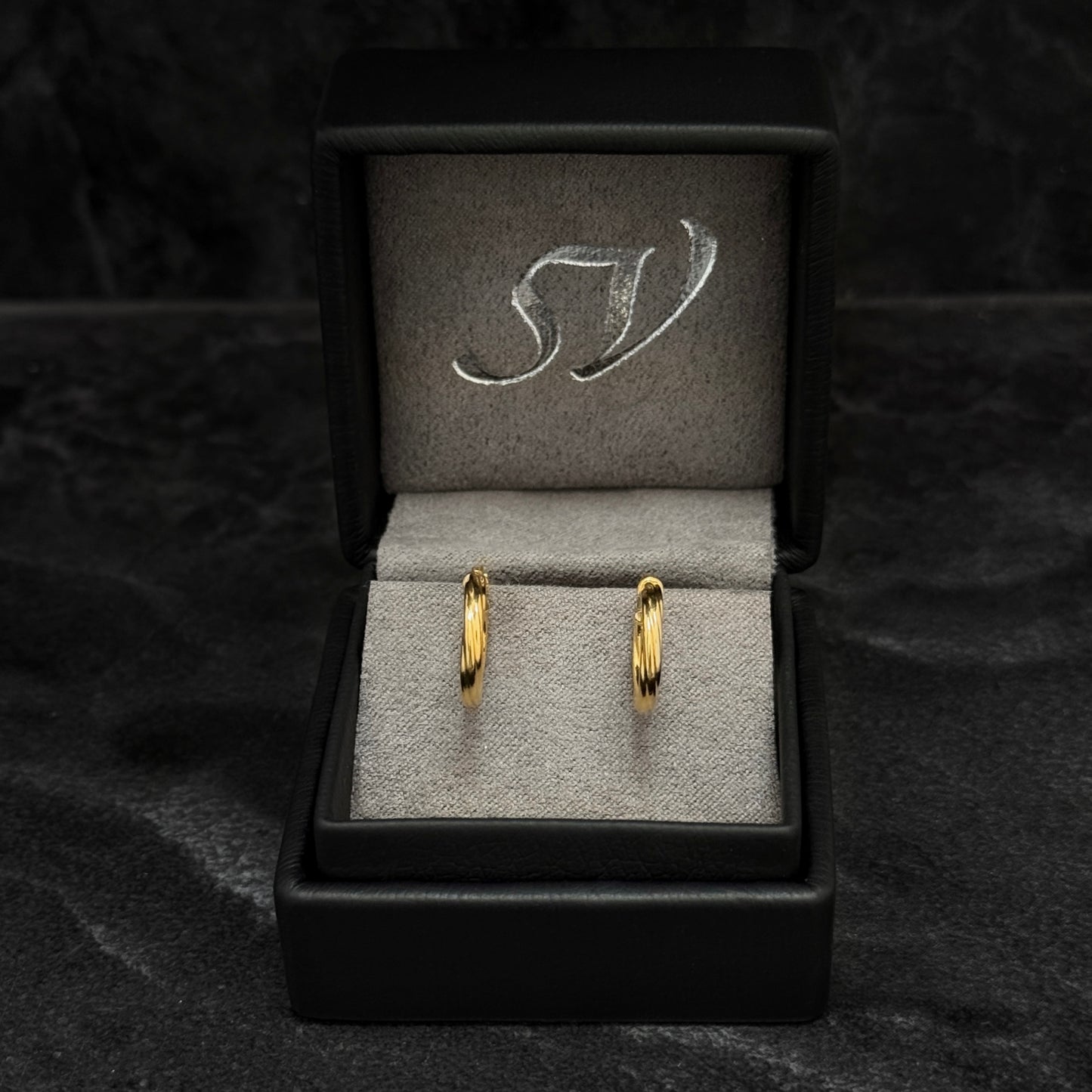 Candongas de Lujo 14.5 mm x 2.3 mm / Oro 18K
