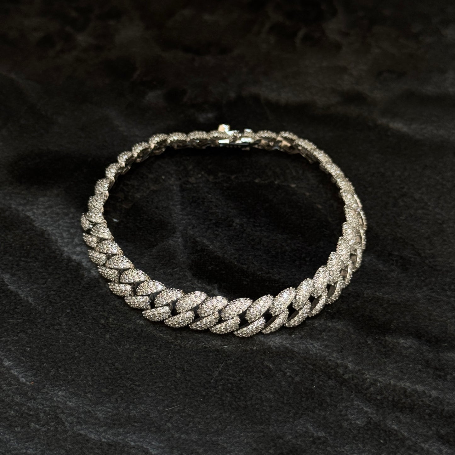 Exclusive Cuban Bracelet / Zircons / 925 Silver