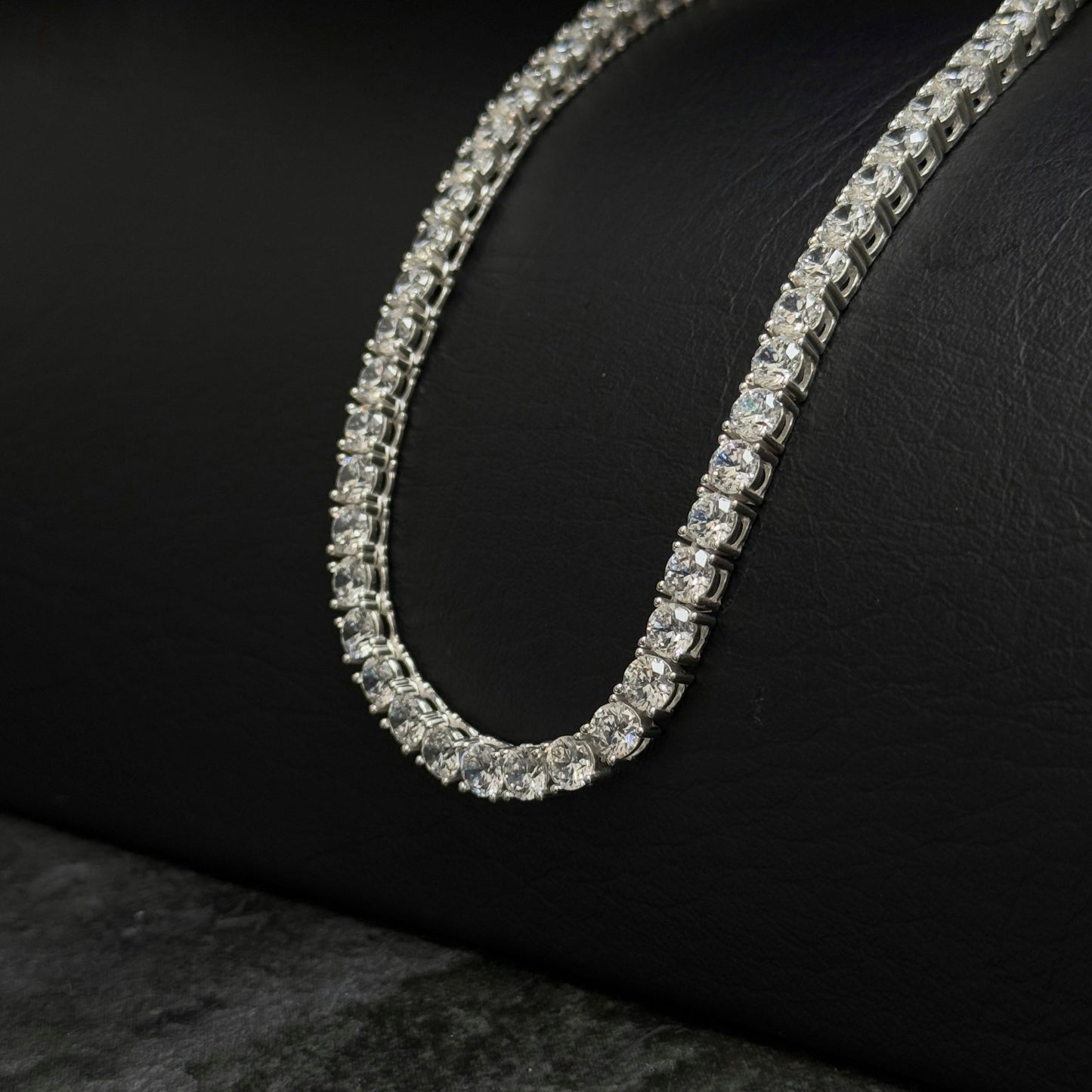 Cadena Tenis 45cm / Circones / Plata 925