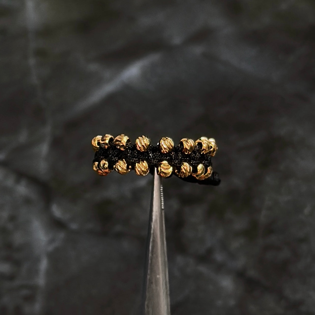 Anillo Tejido de Lujo / Oro 18K