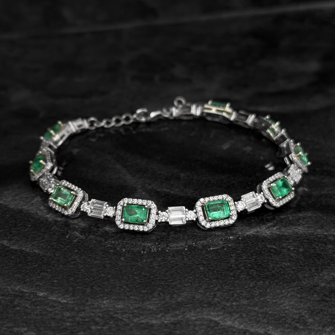 Pulso Exclusivo / Esmeraldas / Plata 925