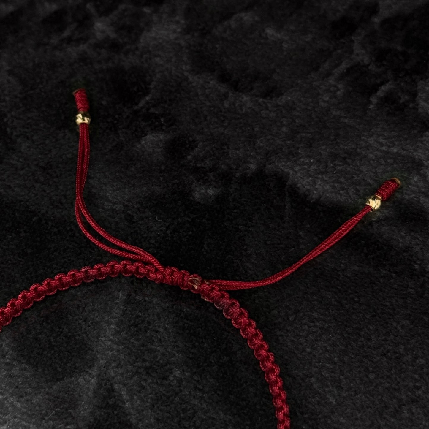 Pulsera Tejida / Balines Oro 18K