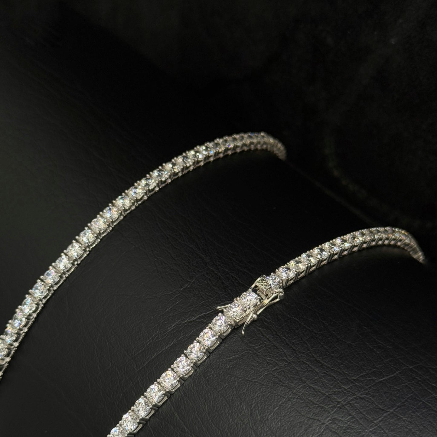 Cadena Tenis 45cm / Circones / Plata 925