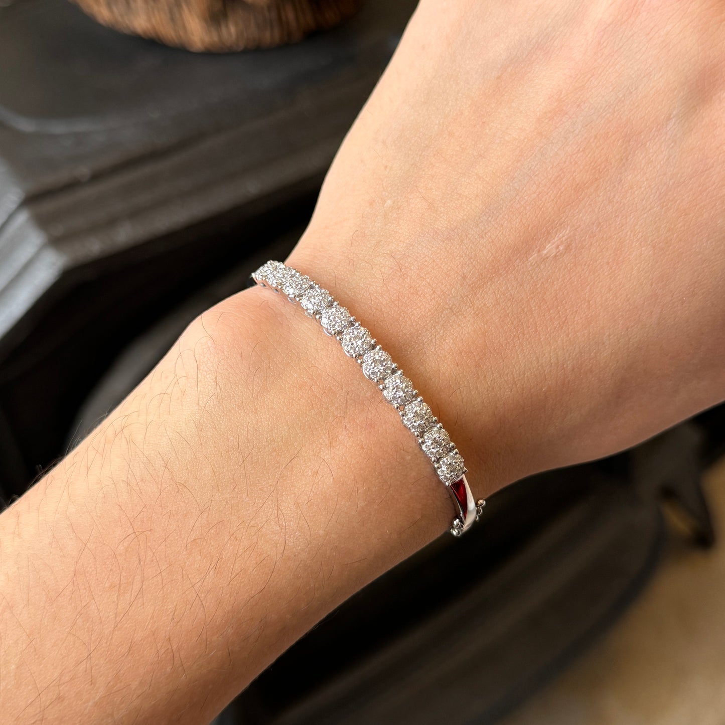 Luxury Bracelet / White Gold / Diamonds