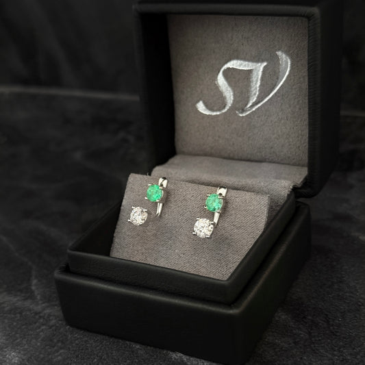 Exclusive Moles / Colombian Emeralds / Moissanites / 925 Silver