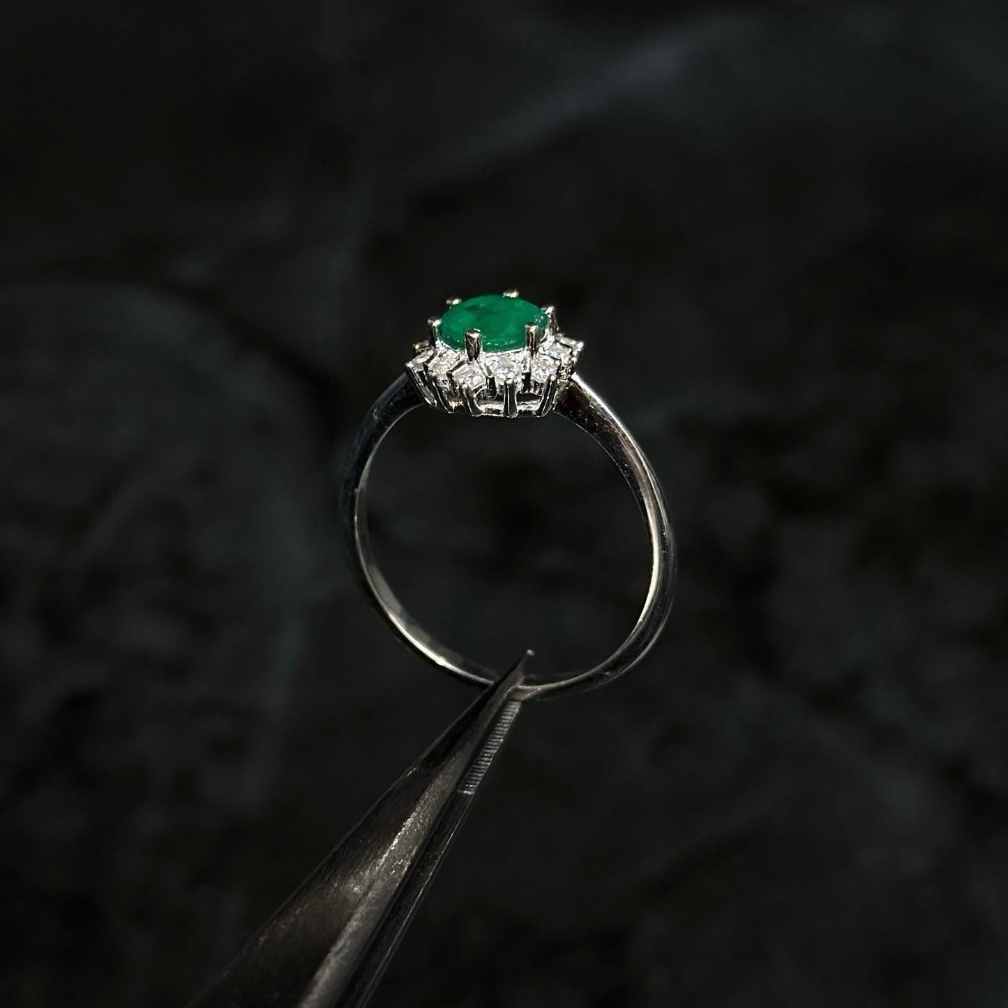 Anillo de Lujo #6 / Esmeralda / Plata 925