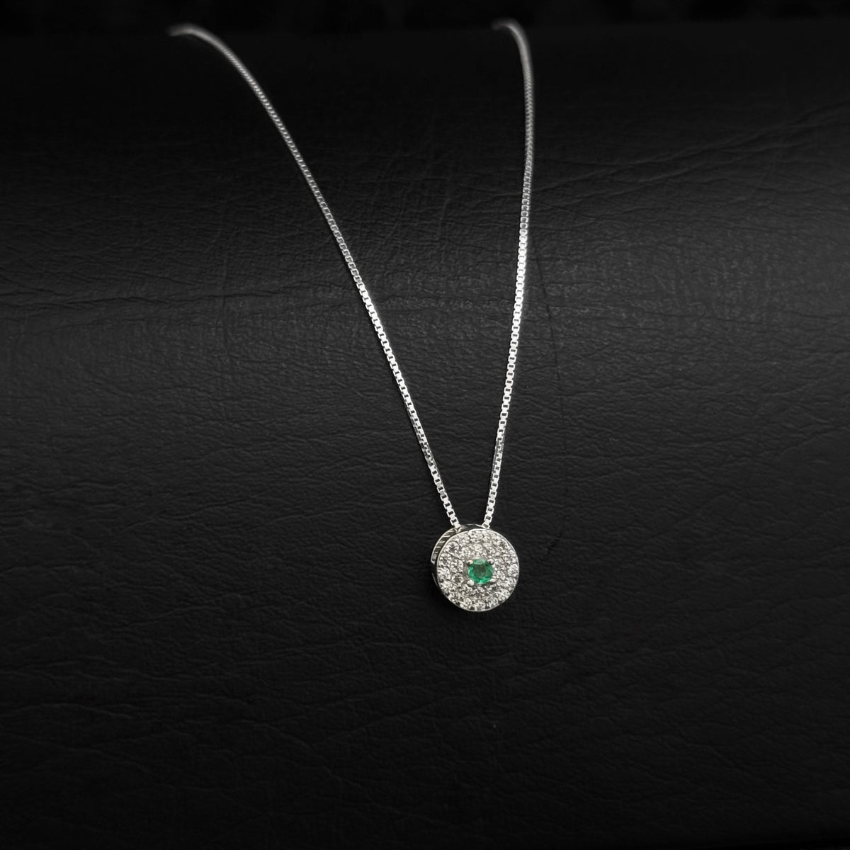 Set Cadena Dije / Esmeralda Colombiana / Plata 925