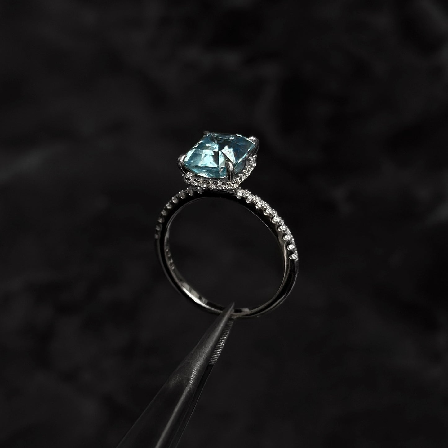 Anillo de Lujo #7 / Topacio Natural / Plata 925