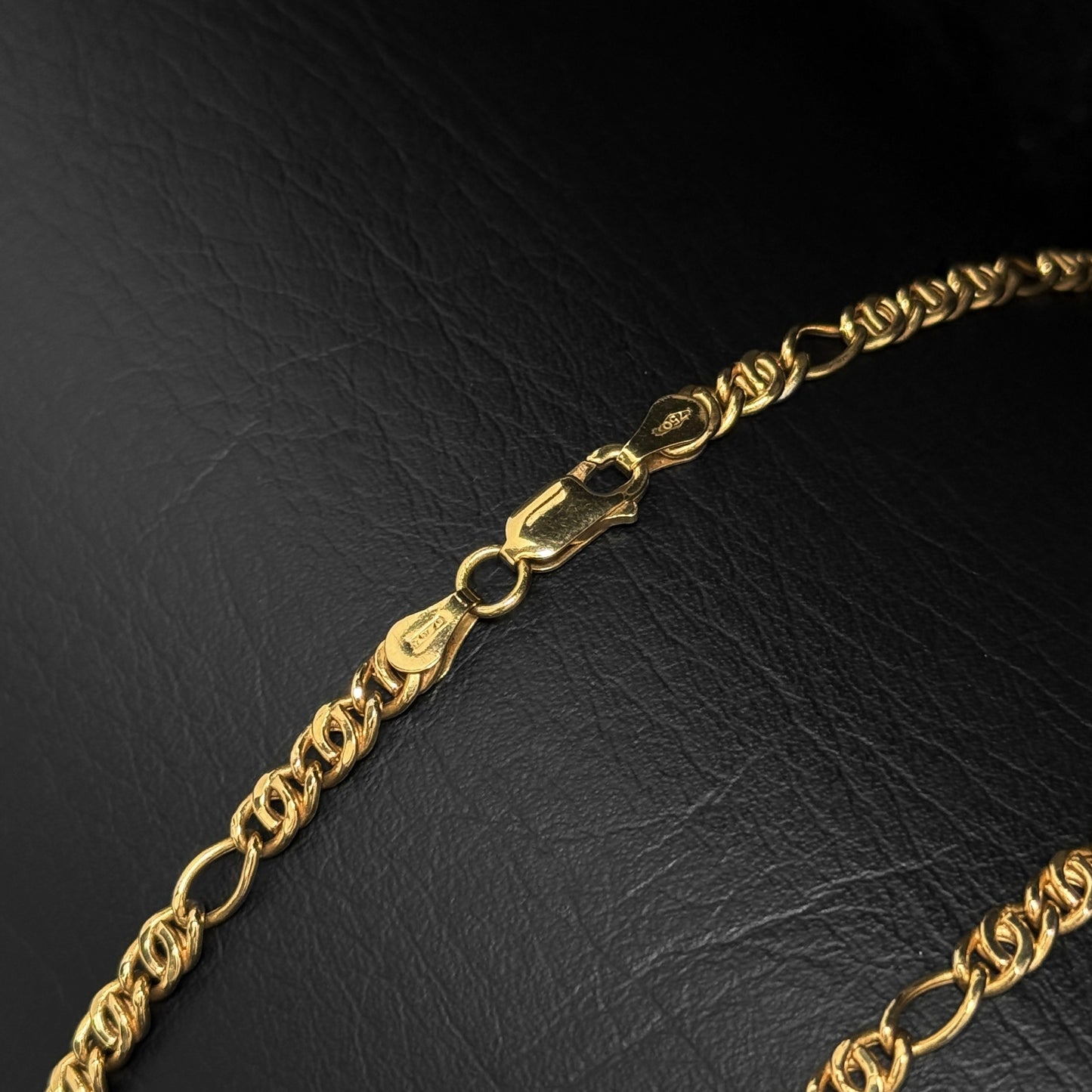 Cadena Figaro 4mm x 60cm / Oro 18K