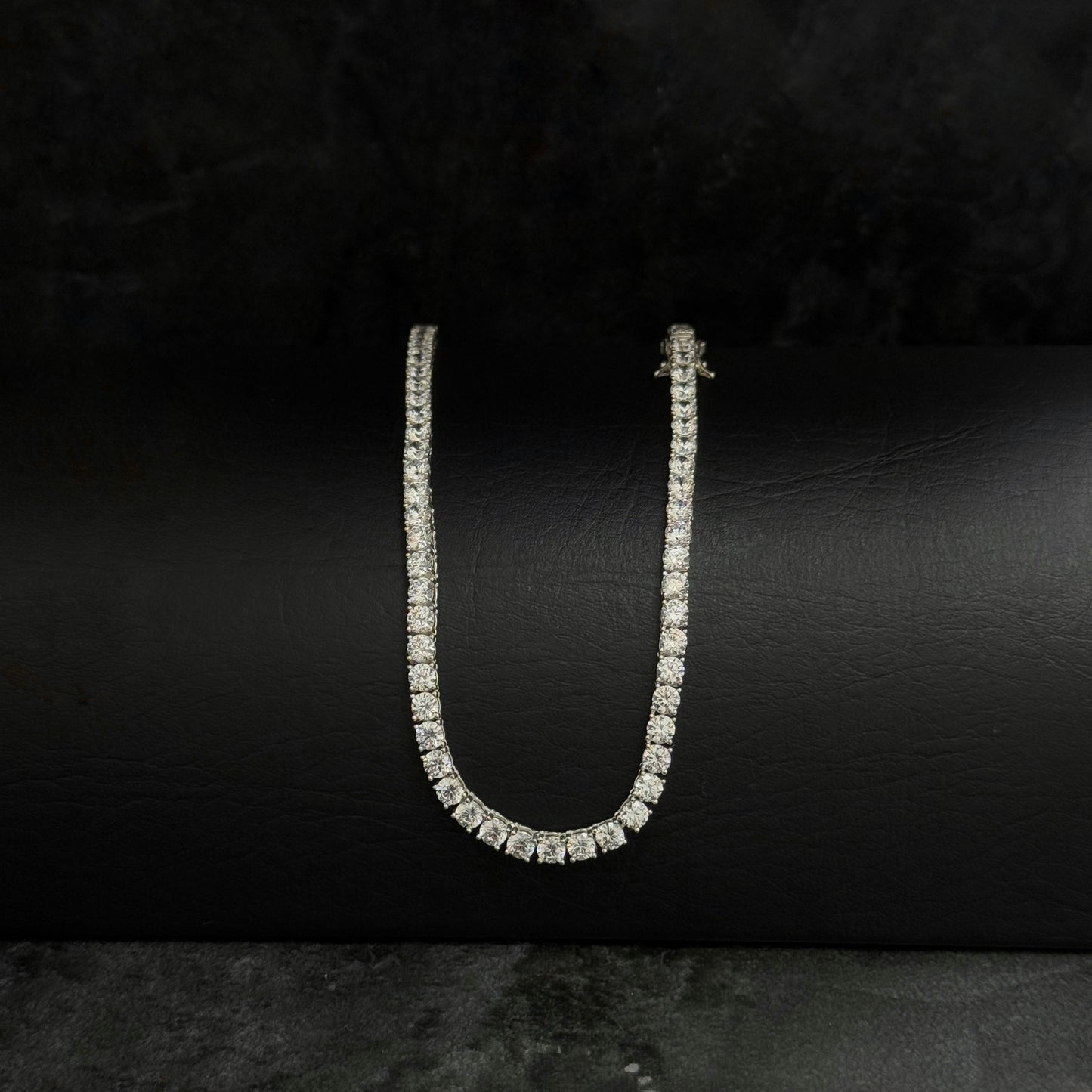 Cadena Tenis 45cm / Circones / Plata 925