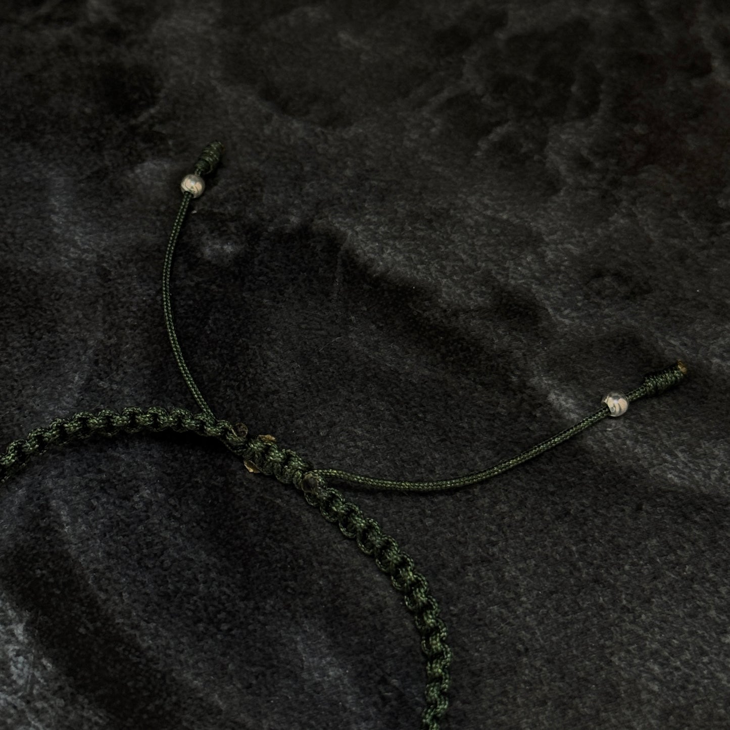 Woven Bracelet / Natural Stone / 925 Silver