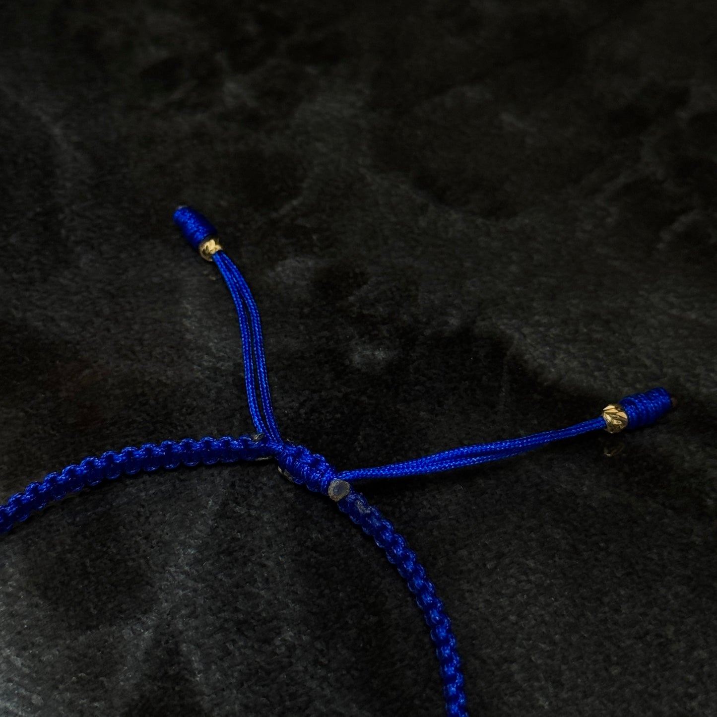 Woven Bracelet / 18K Gold Balls