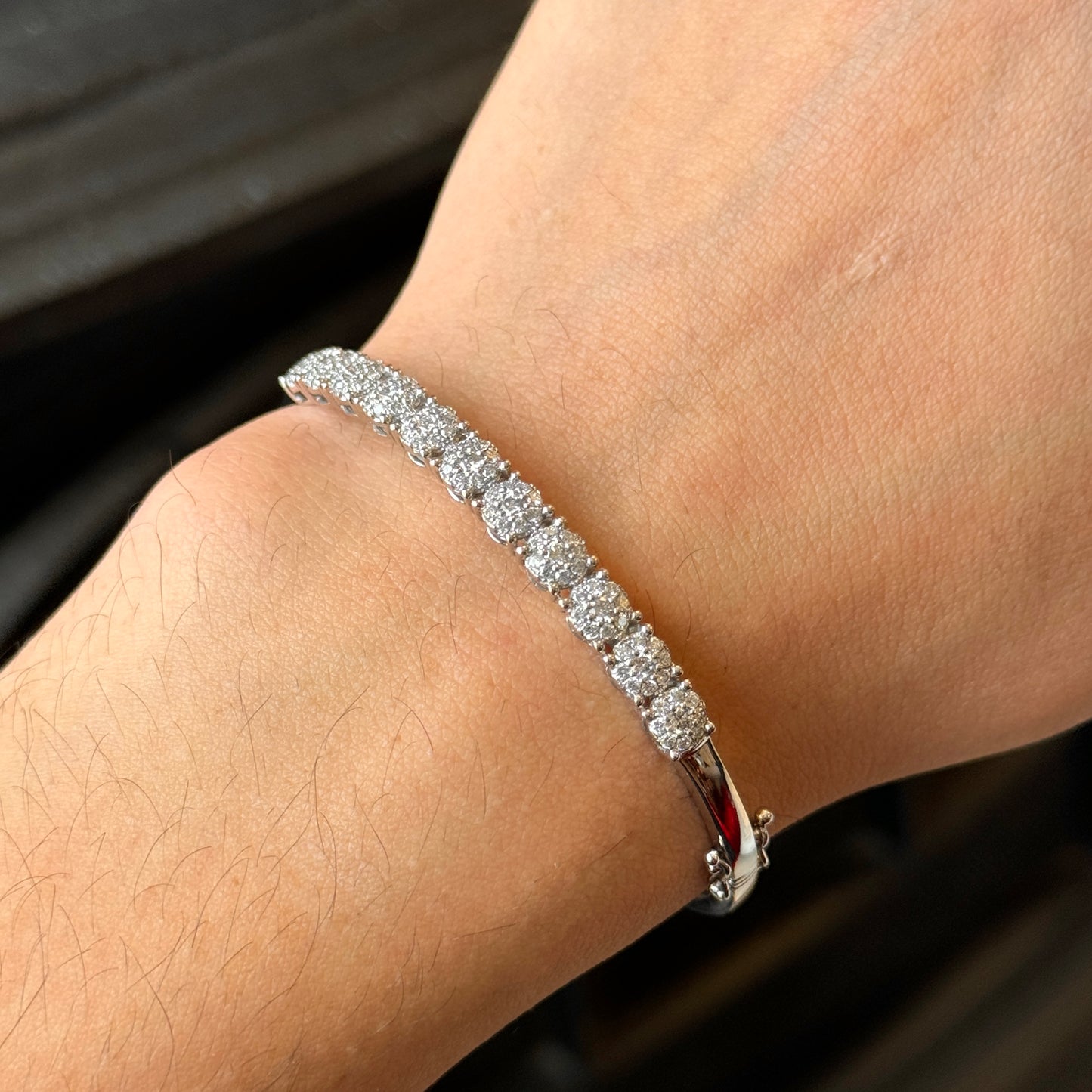 Luxury Bracelet / White Gold / Diamonds