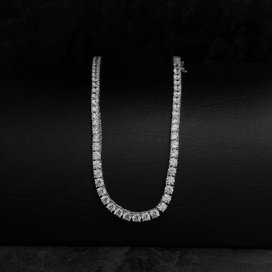 4mm Tennis Chain / Moissanites / 925 Silver