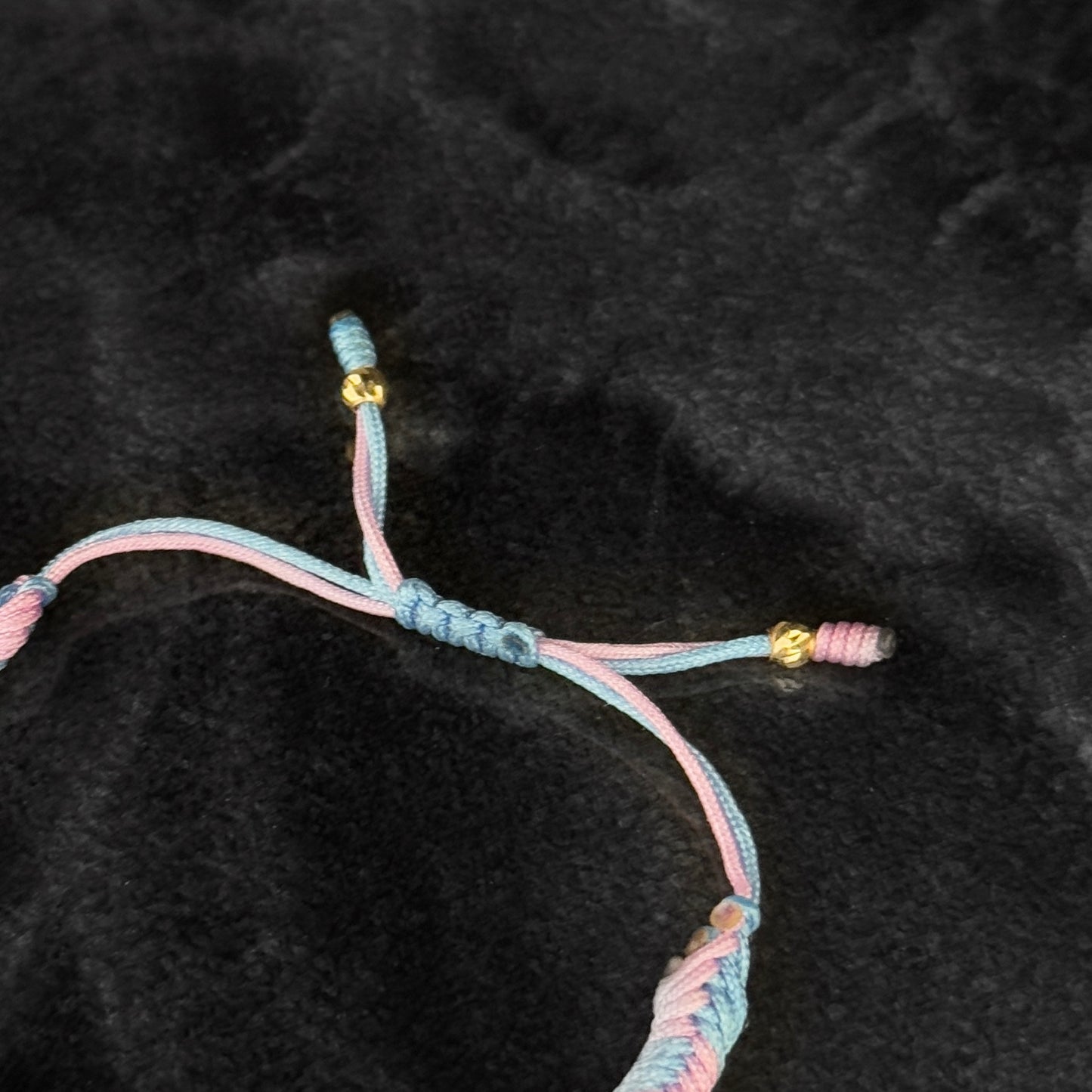 Double Woven Bracelet / 18K Gold Balls