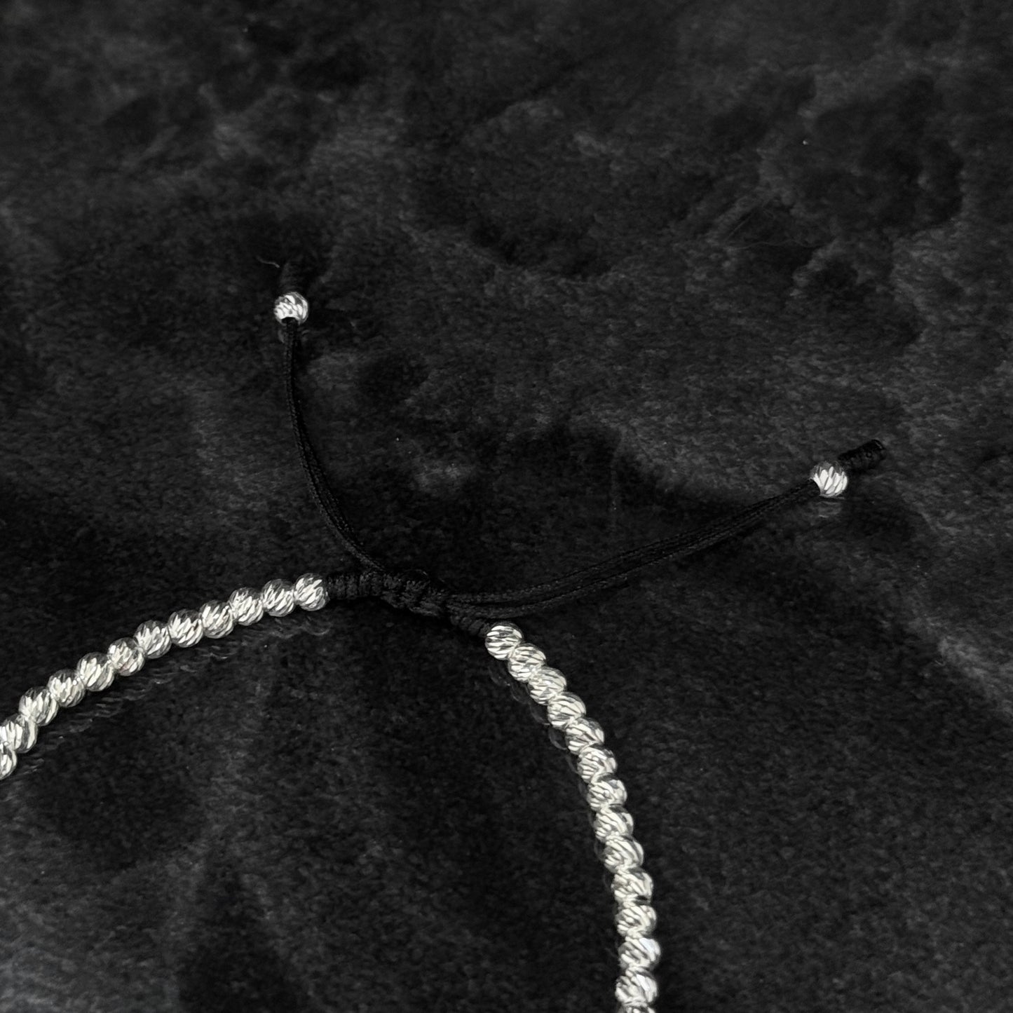 Pulsera Tejida / Granate Certificado / Plata 925
