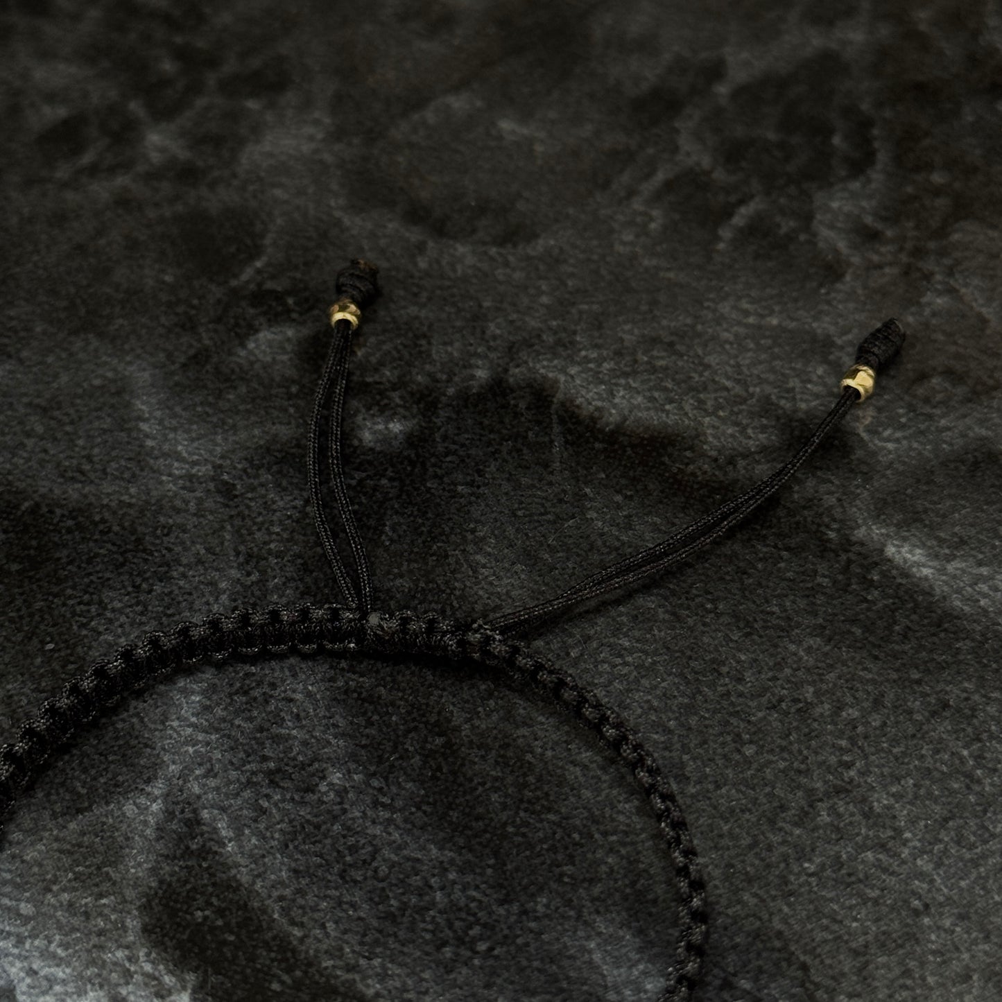 Woven Bracelet / 18K Gold Balls