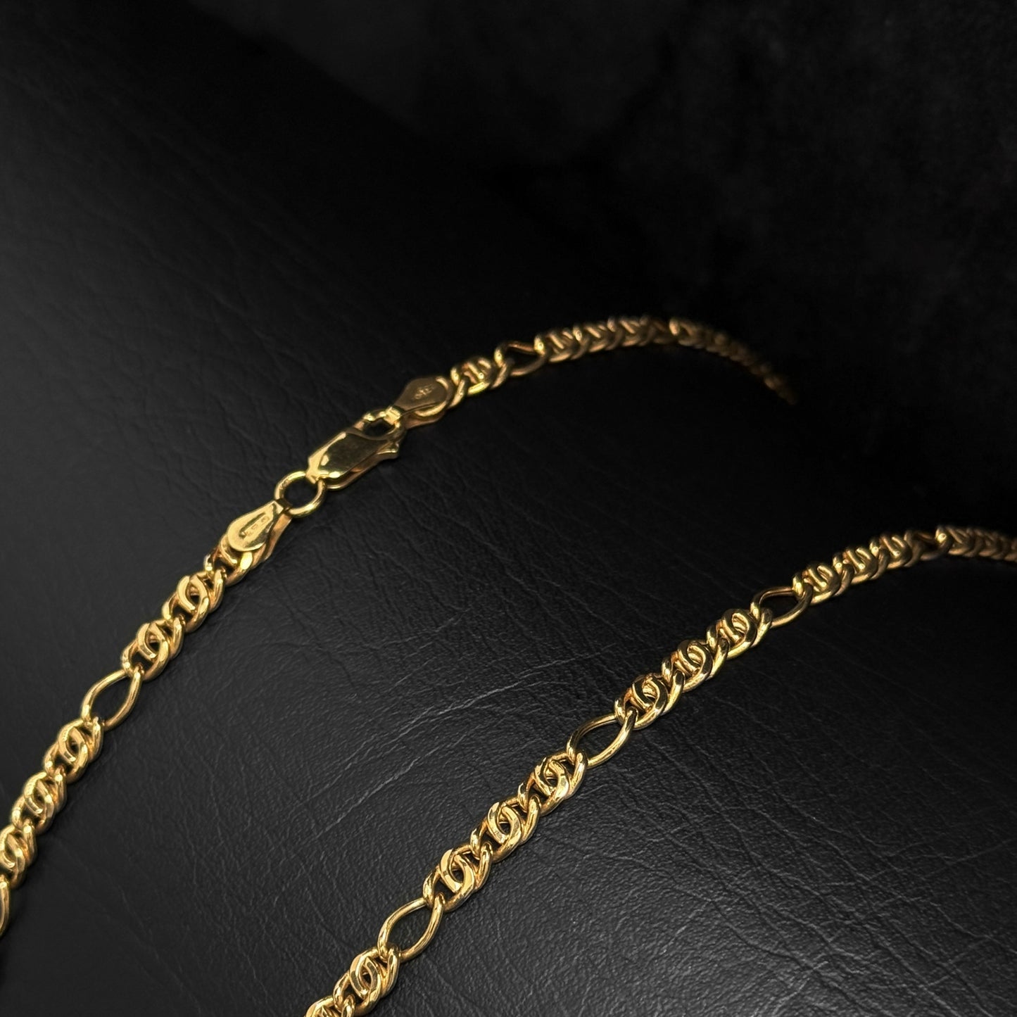 Cadena Figaro 4mm x 60cm / Oro 18K