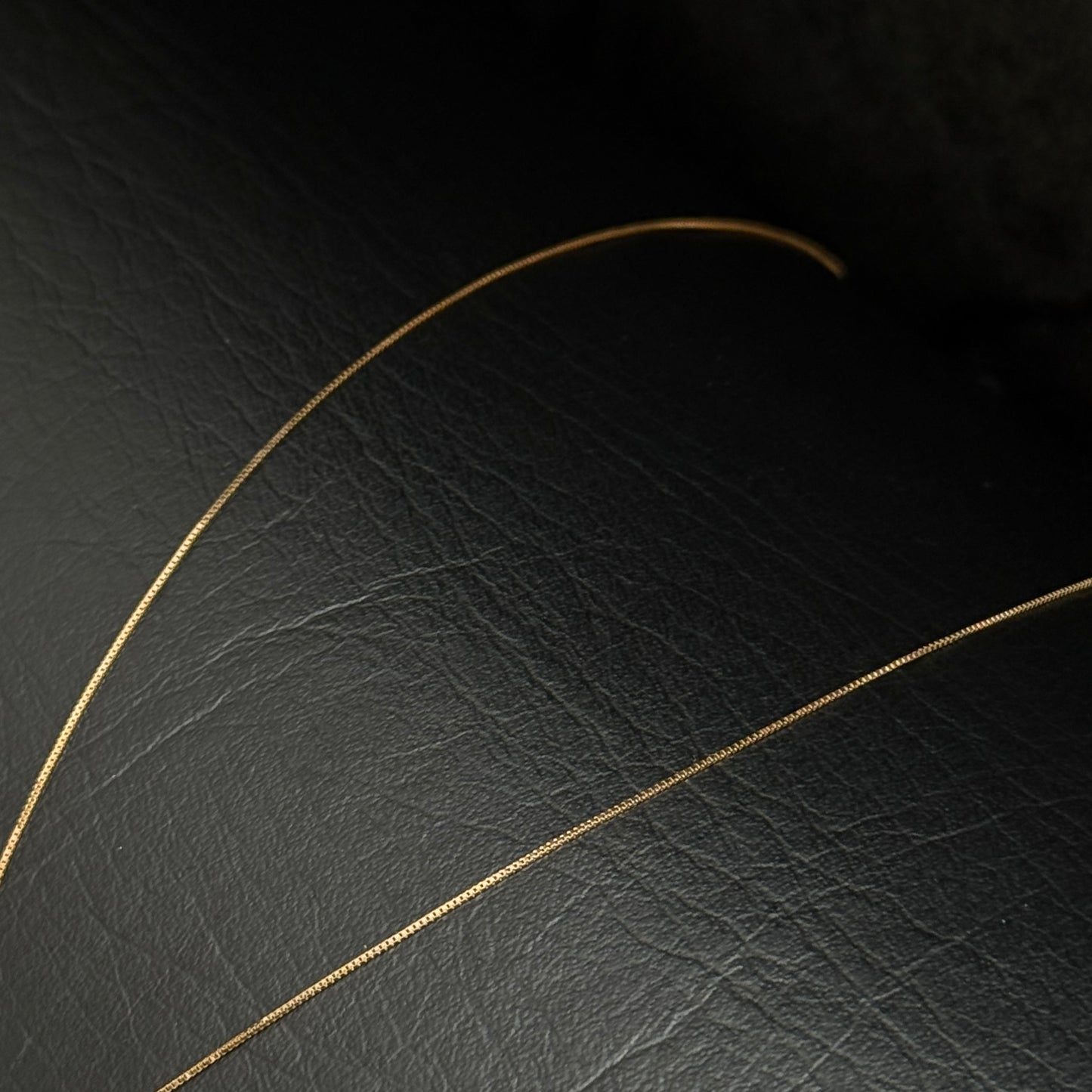 Cadena Veneciana Mini / Dije Esmeralda / Oro 18K